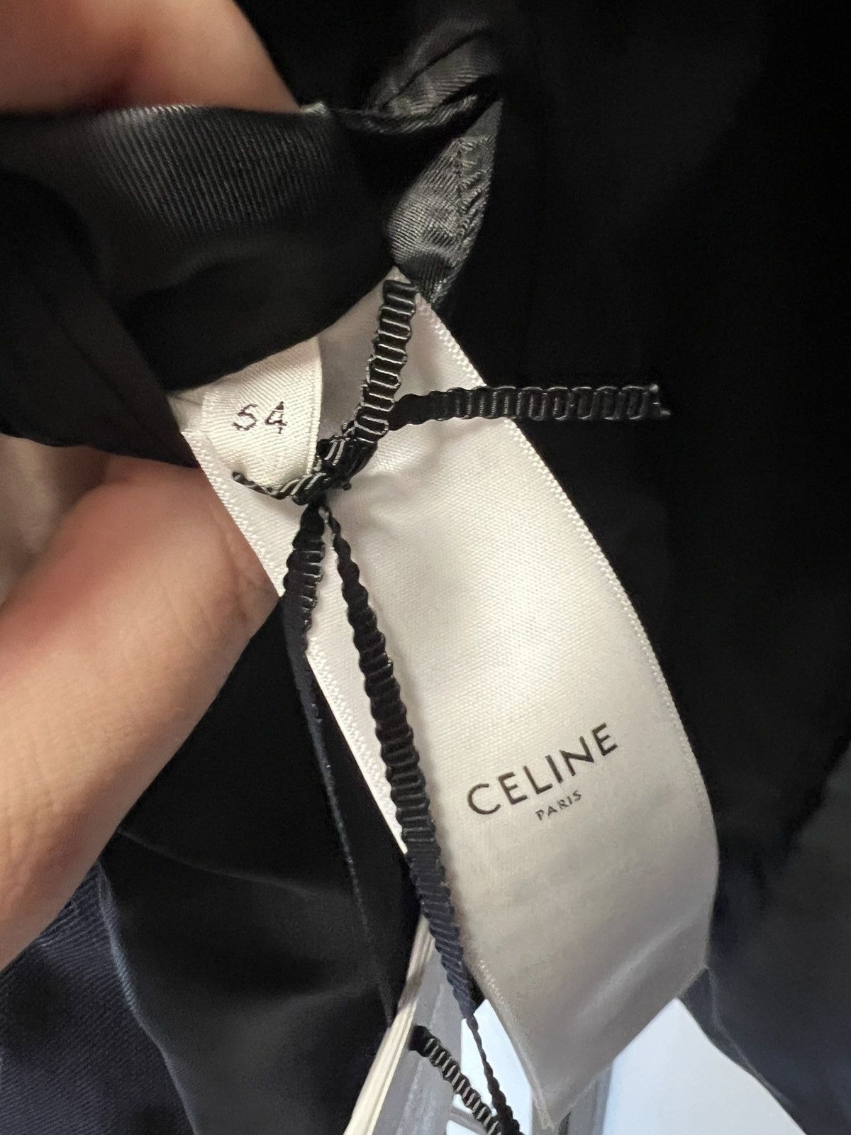 Celine RARE - FW24 Wing Collar Diagonal Wool Jacket 54 Size 54R - 16 Thumbnail
