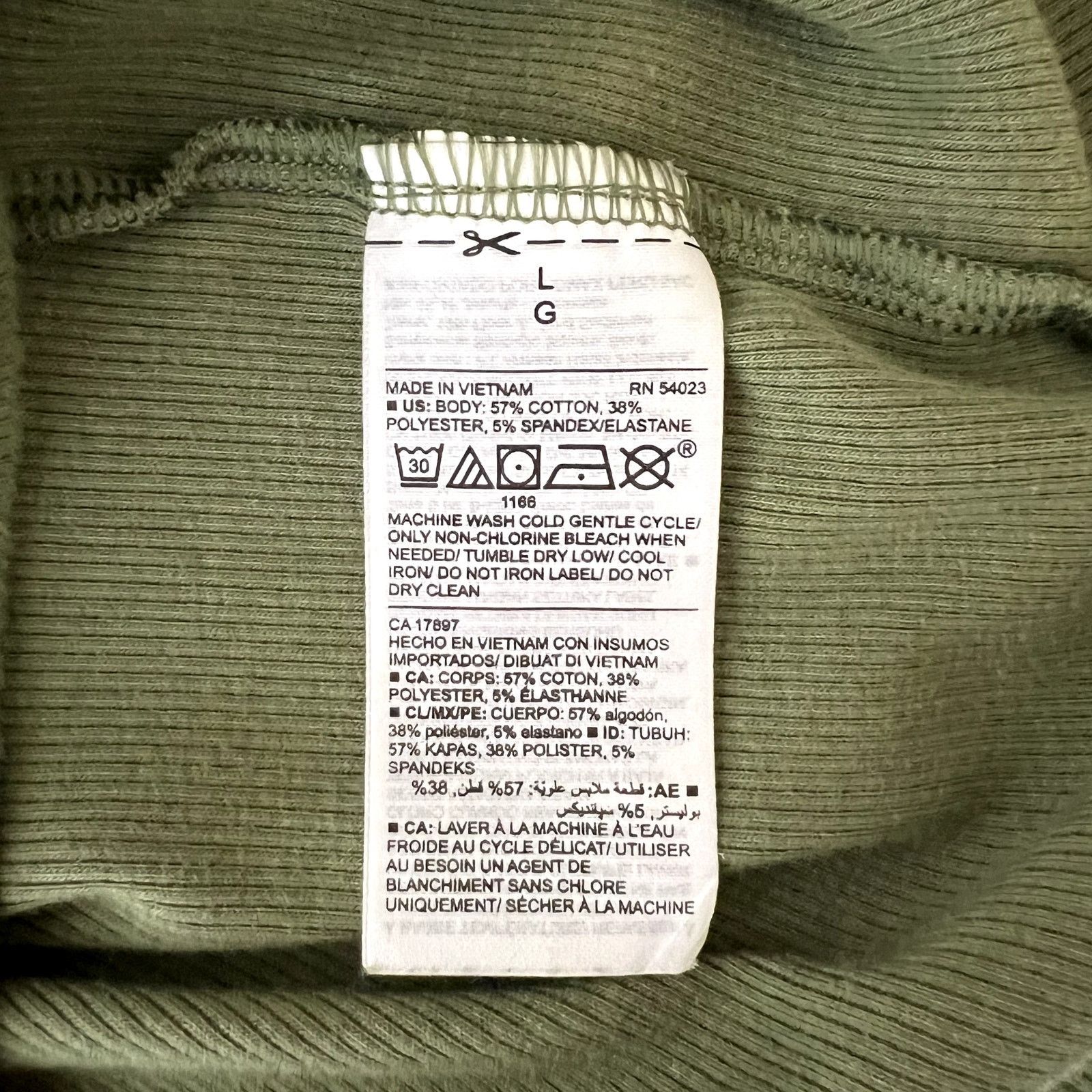 Old Navy Old Navy Green Ribbed Slim Fit Tank Top Size L / US 10 / IT 46 - 7 Thumbnail