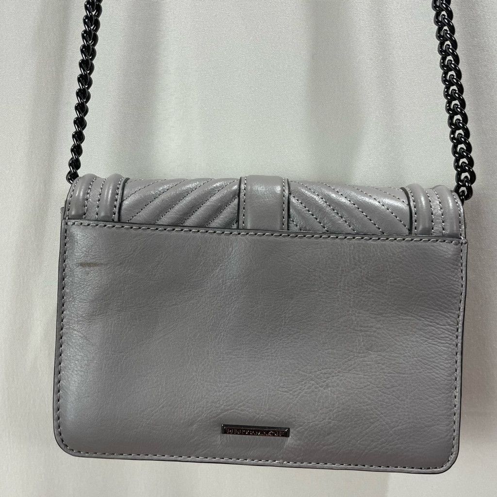 Rebecca Minkoff Rebecca Minkoff Grey Love Quilted Leather Crossbody Bag Size ONE SIZE - 5 Thumbnail