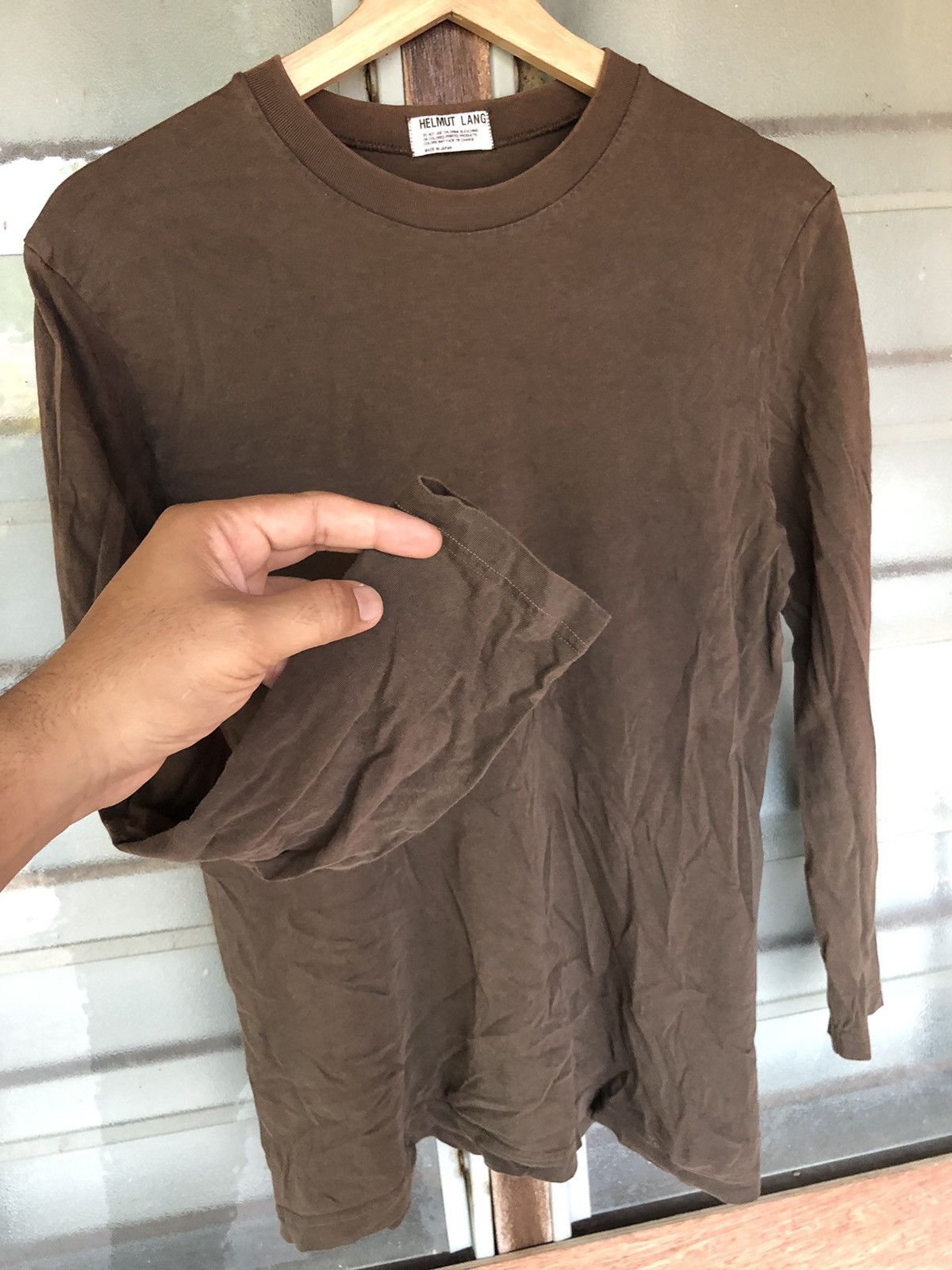 Helmut Lang Vintage Helmut Lang Long Sleeve Tee Size US M / EU 48-50 / 2 - 7 Thumbnail