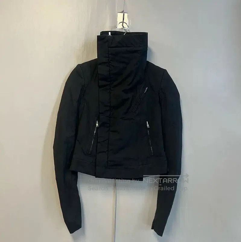 Rick Owens Rick Owens Black Ladies Cotton Jacket Size L . Size L / US 10 / IT 46 - 1 Thumbnail