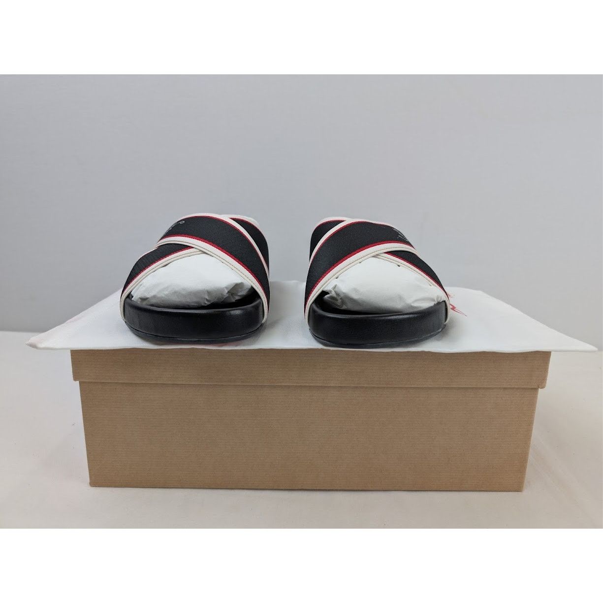 Christian Louboutin o1rshd1 Hot Cross Bizz Flat Slippers in Black/Multicolor Size US 10 / EU 43 - 18 Thumbnail
