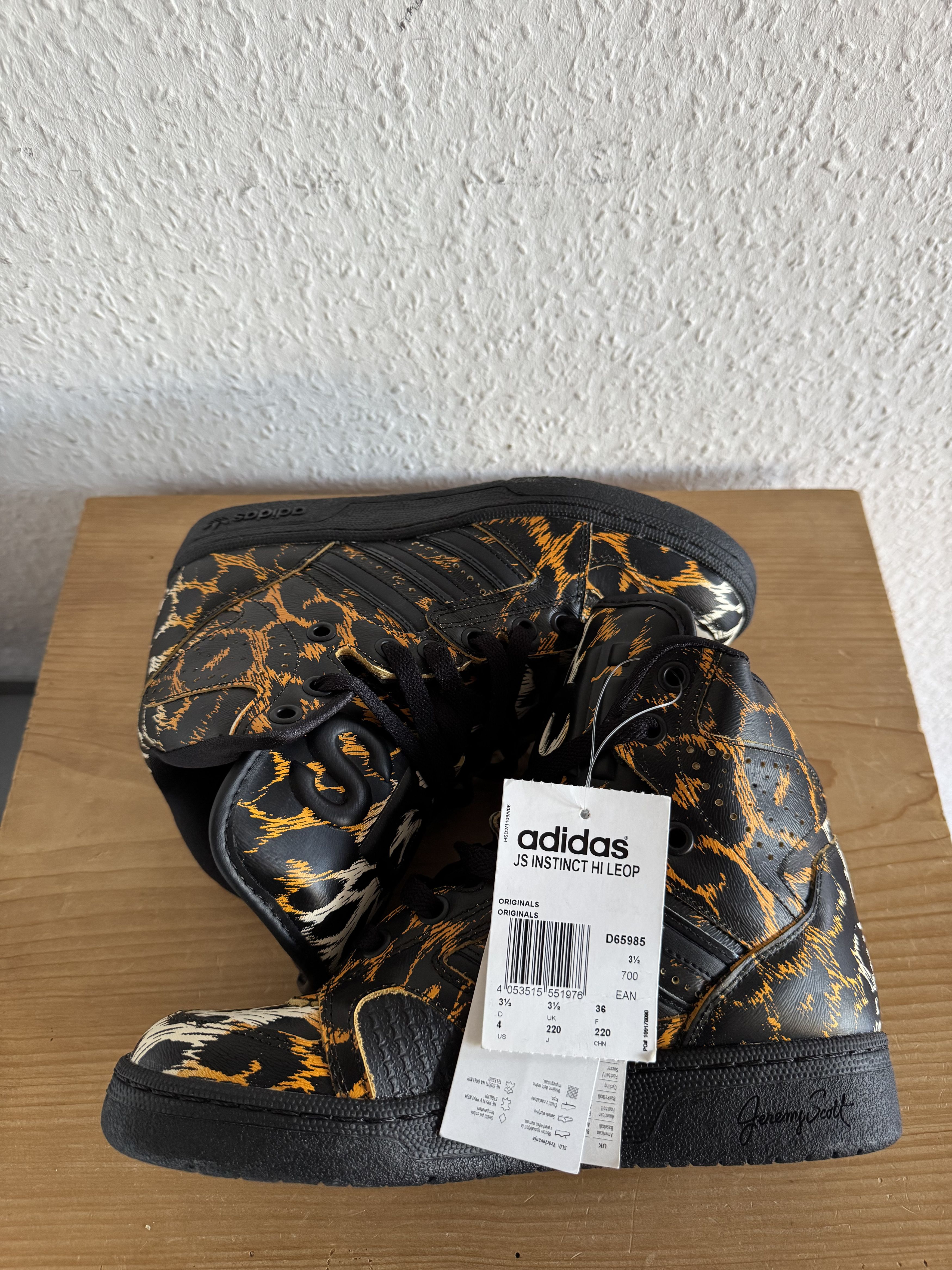 Adidas × Jeremy Scott JS Instinct Hi Leopard Size US 4 / IT 34 - 2 Thumbnail