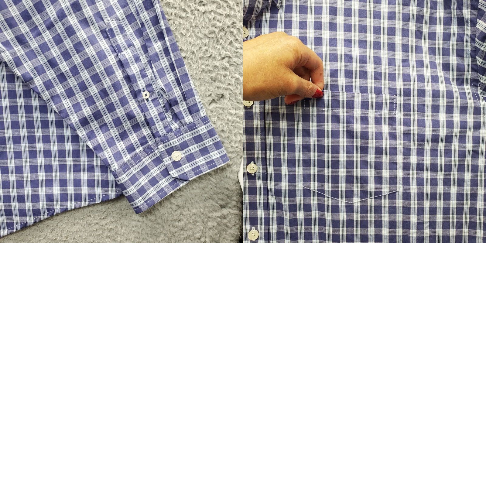 Izod IZOD Mens 4XB Multi Plaid Performance All-Over Stretch Comfort Button Down Shirt Mens Size 4XB Big & Tall Plaid Cotton Casual Outdoor Womens? Size US XXL / EU 58 / 5 - 8 Thumbnail