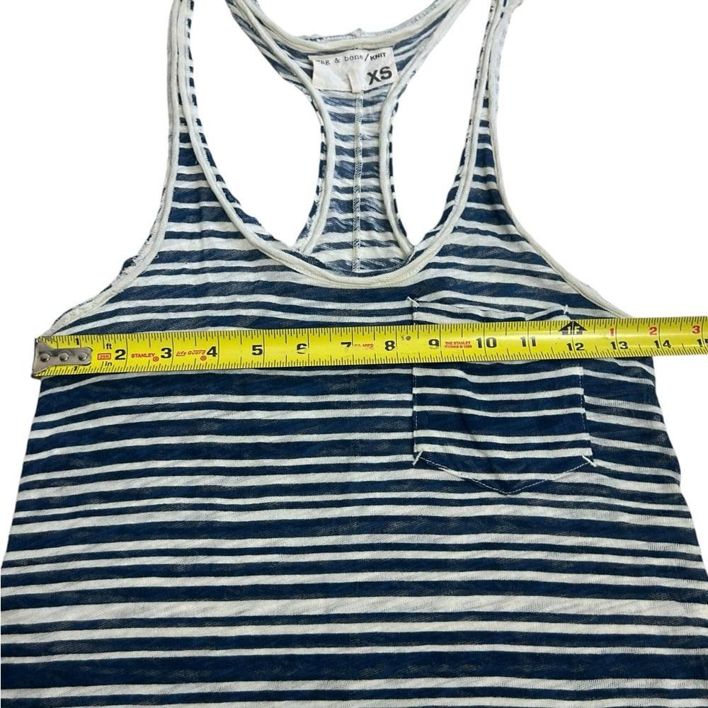 Rag & Bone rag & bone l Navy Beige Striped Racerback Tank XS Size XS / US 0-2 / IT 36-38 - 3 Thumbnail