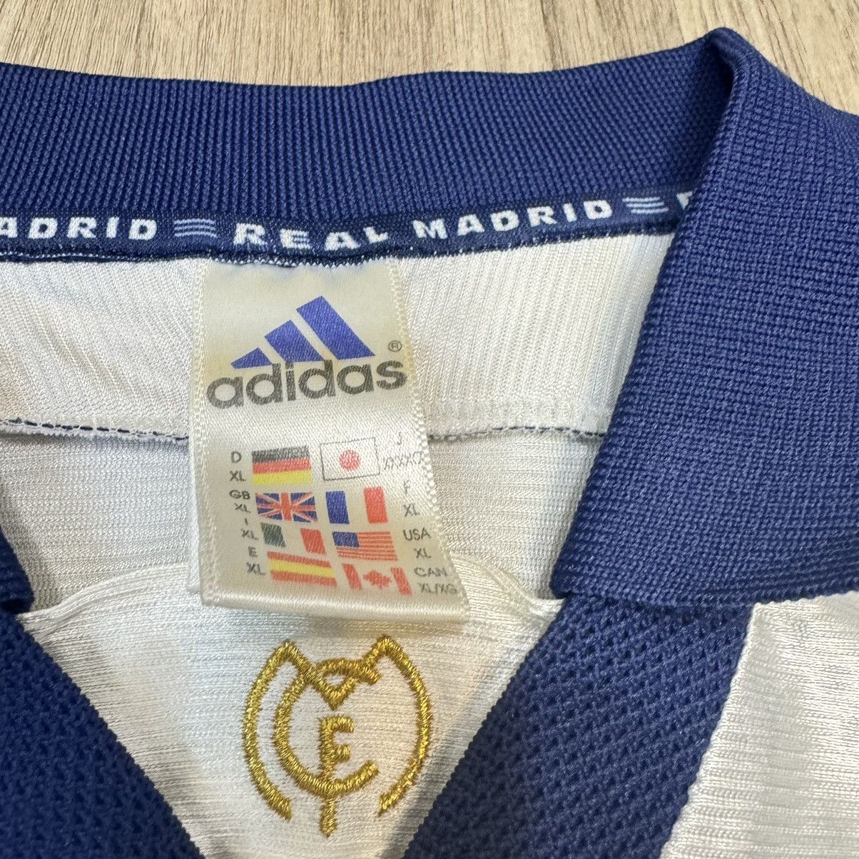 Adidas Real Madrid 99/00 player issue L/S home shirt #6 Redondo Size US XL / EU 56 / 4 - 7 Thumbnail