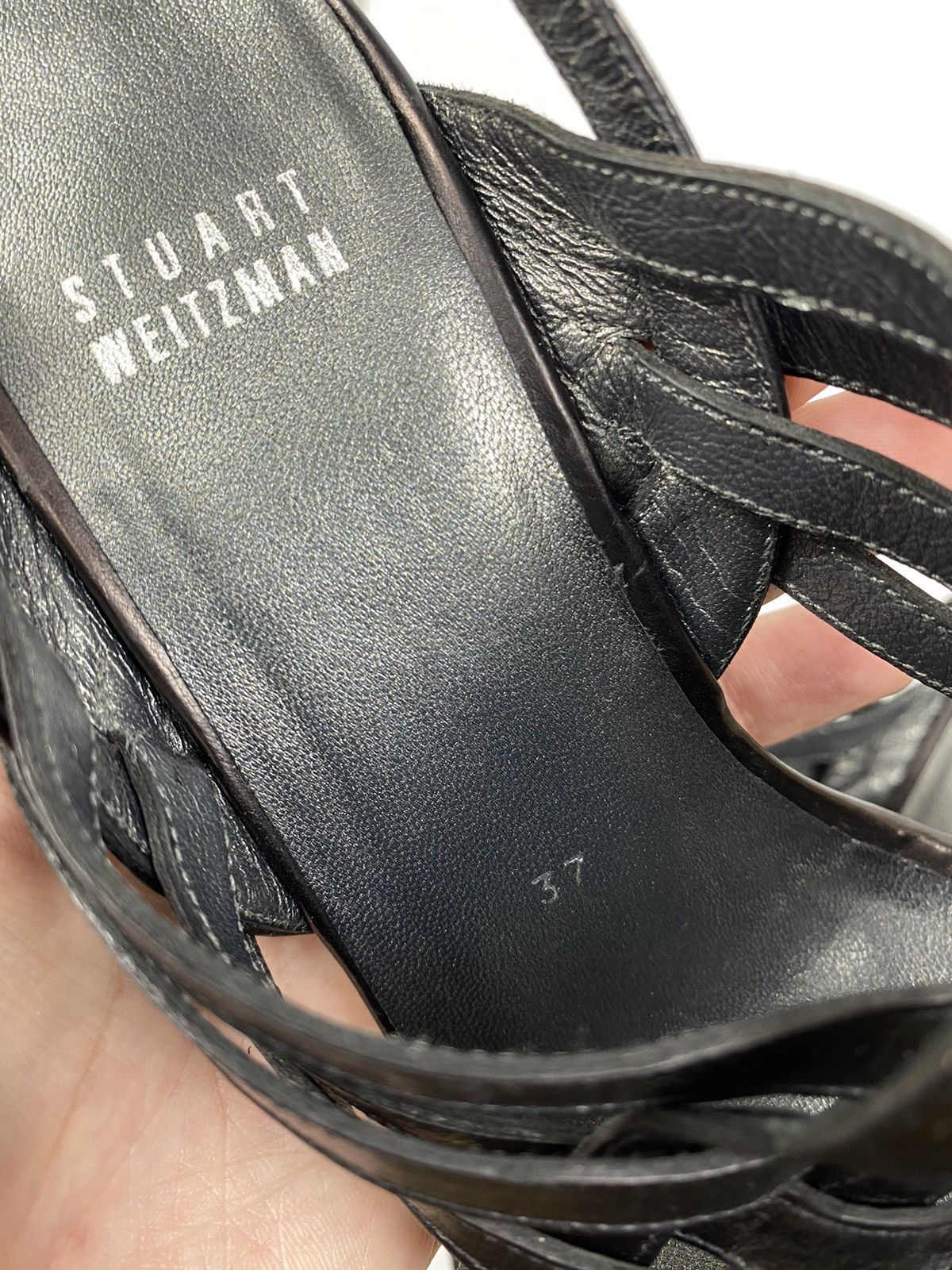 Stuart Weitzman Stuart Weitzman Genuine Leather Sandals Heels size 37 Size US 7 / IT 37 - 10 Thumbnail