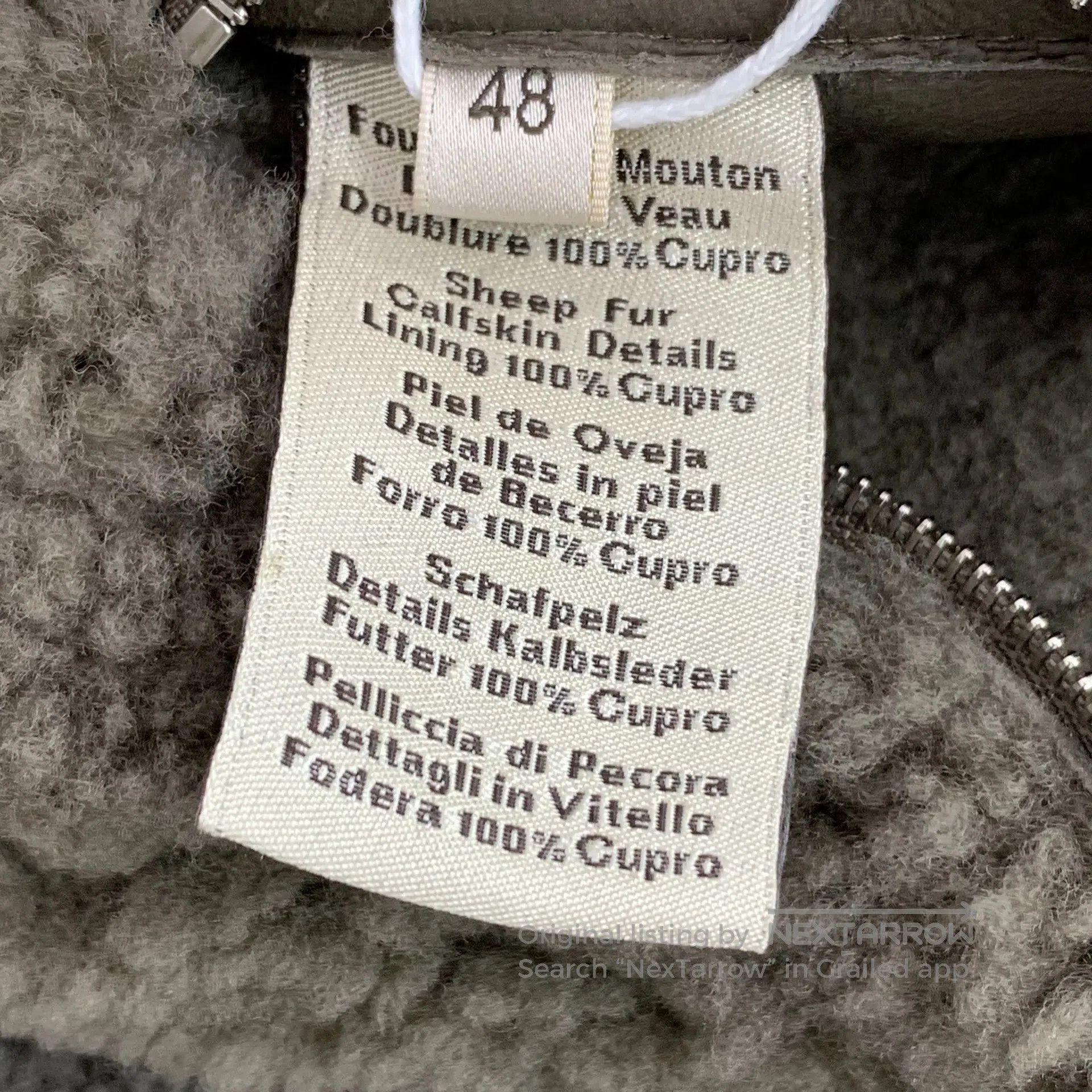 Hermes Hermes Brown and green sheepskin collar zippered long-slee Size US M / EU 48-50 / 2 - 7 Thumbnail