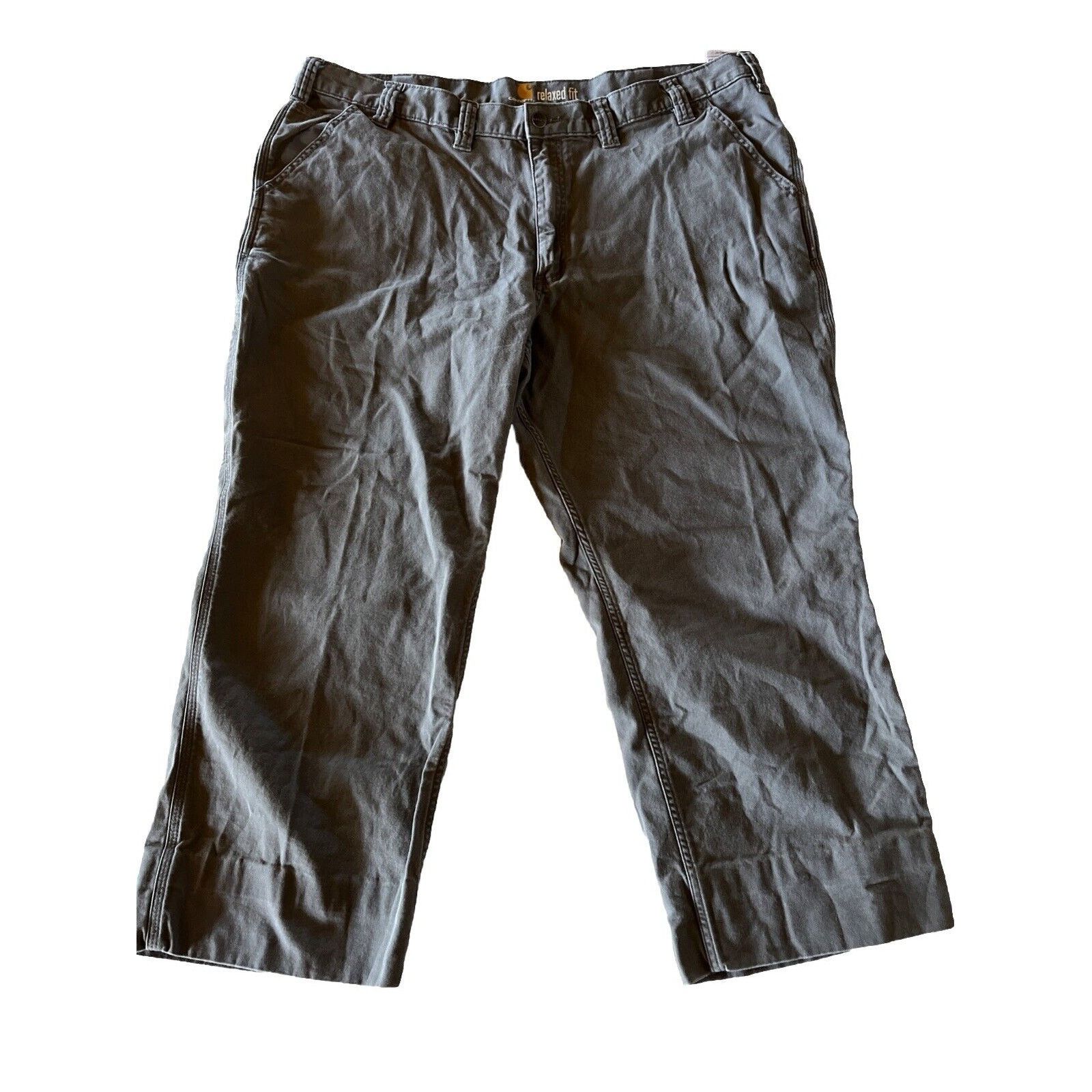 Carhartt Carhartt Pants Mens 42x26 Fit Gray Canvas Carpenter Relaxed Size US 42 / EU 58 - 1 Thumbnail