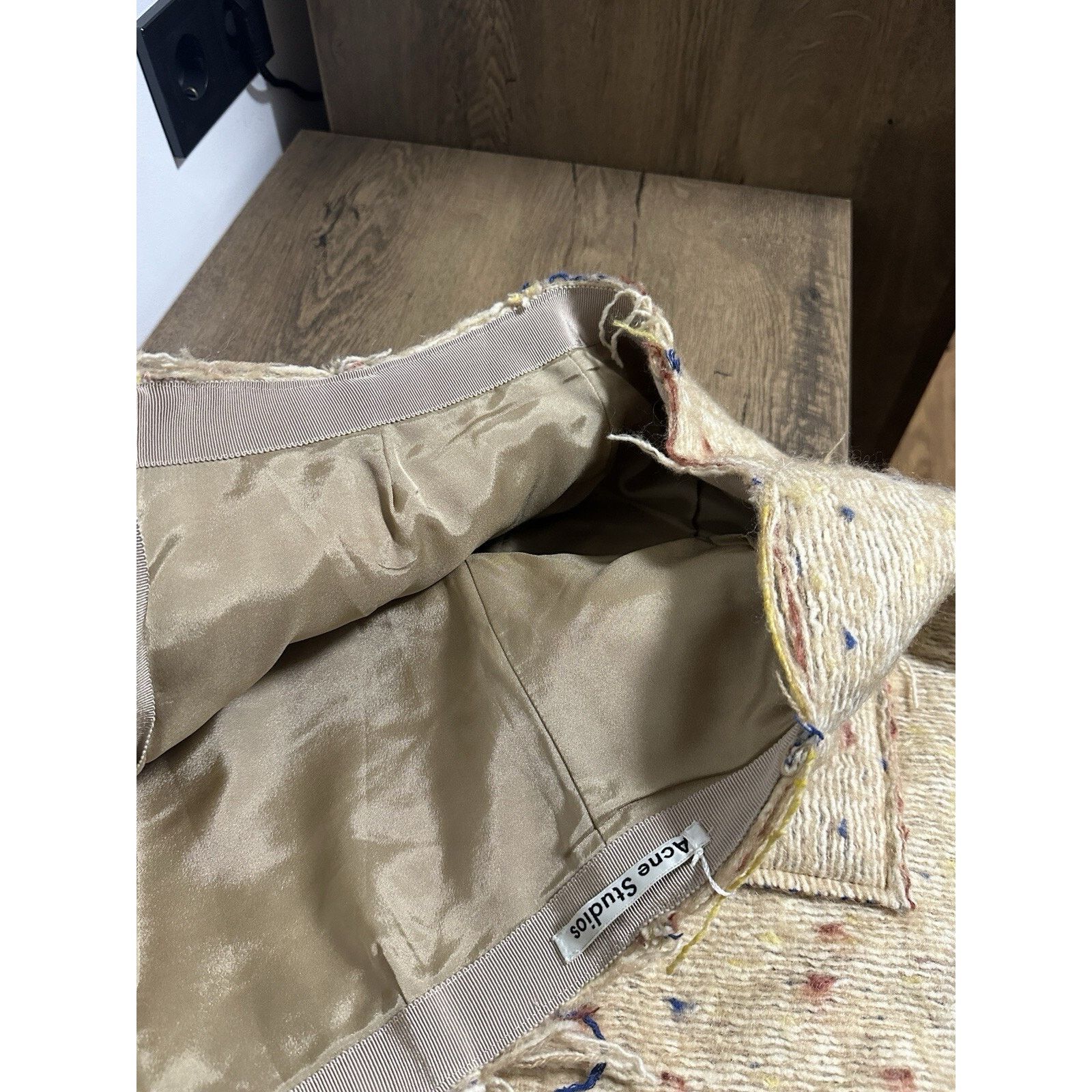 Acne Studios AW/15 Acne Studios Fury Dot Tweed Style Middle Length Skirt Size 28" / US 6 / IT 42 - 11 Thumbnail