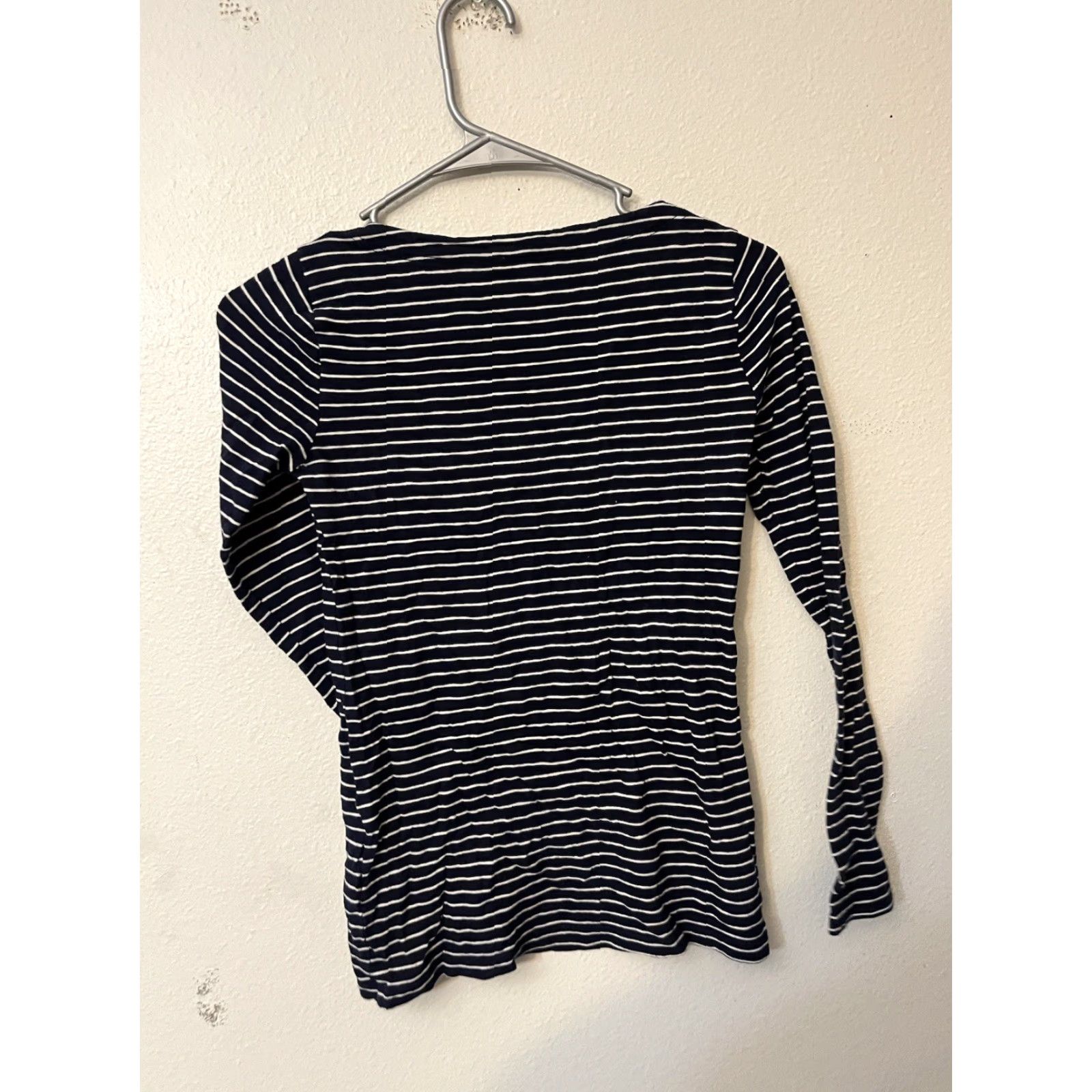 J.Crew J.CREW Women's Nautical Striped Boatneck Tee Pullover Size XS Blue Classic Preppy Size XS / US 0-2 / IT 36-38 - 3 Thumbnail
