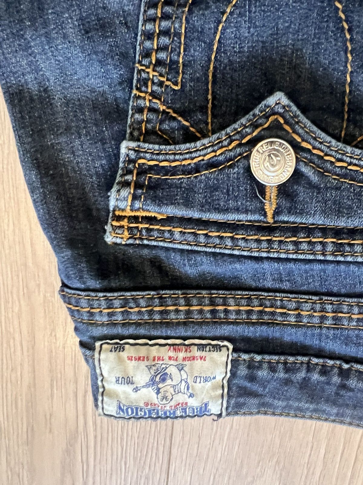 True Religion × Vintage Vintage True Religion Skinny Jeans Made In USA Denim Size US 31 - 3 Thumbnail