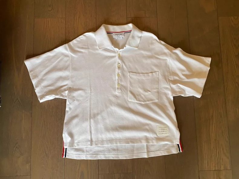 Thom Browne Thom Browne Short-sleeved Polo T-shirt Size US XS / EU 42 / 0 - 1 Thumbnail