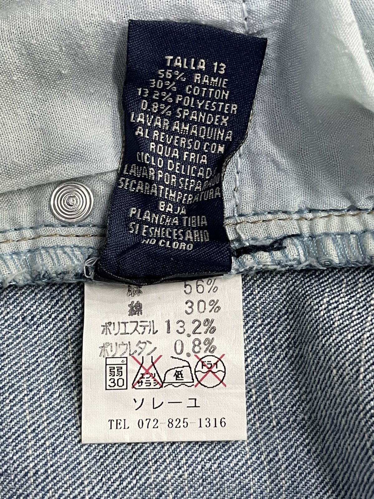 Japanese Brand × Vintage Vintage Clash Embroidered Flared Denim Pants With Belt Size US 32 / EU 48 - 15 Thumbnail