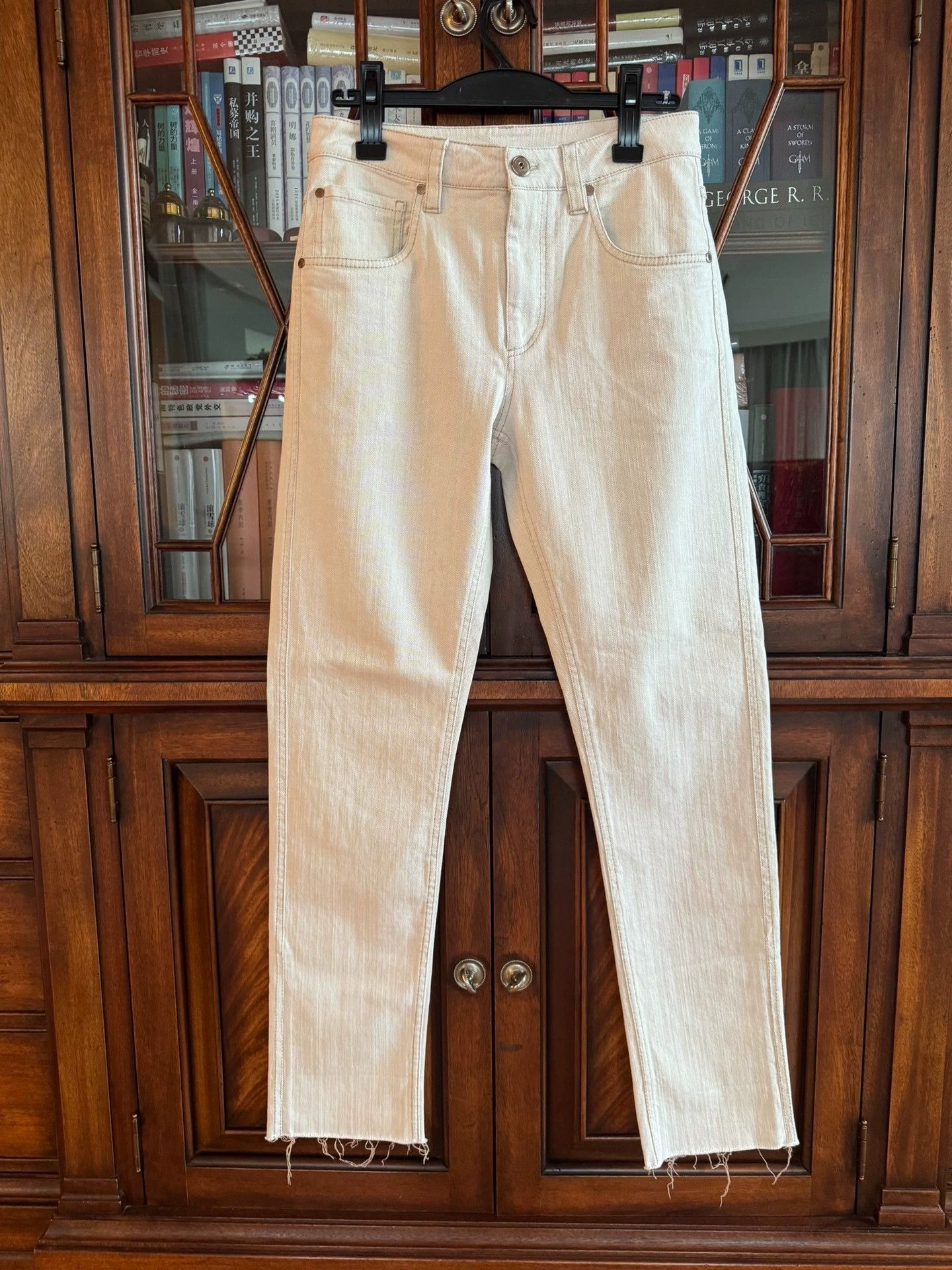 Brunello Cucinelli Brunello Cucinelli Ivory Casual Pants XS - dmc Size US 38 / EU 54 - 1 Thumbnail