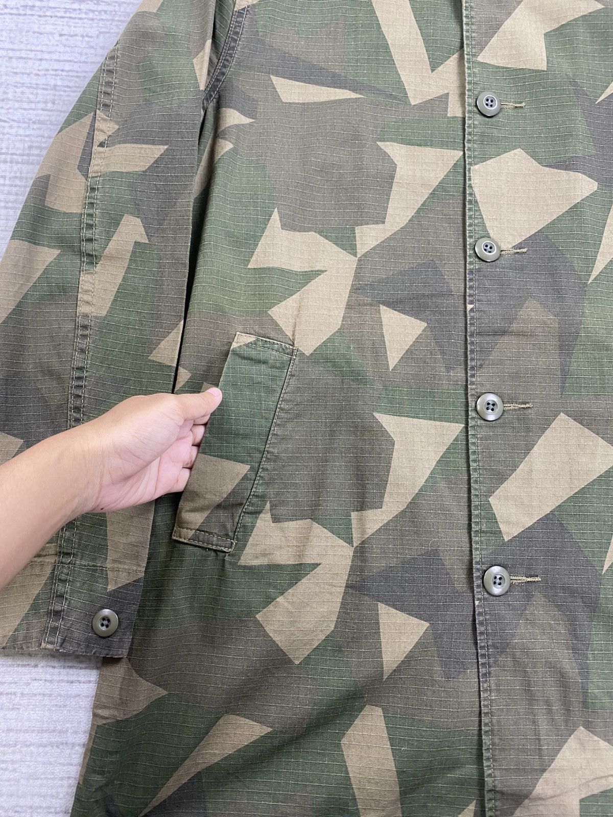Japanese Brand × Vintage Vintage Rosebud Couples Worker Camo Army Field Style Jacket Size US M / EU 48-50 / 2 - 9 Thumbnail