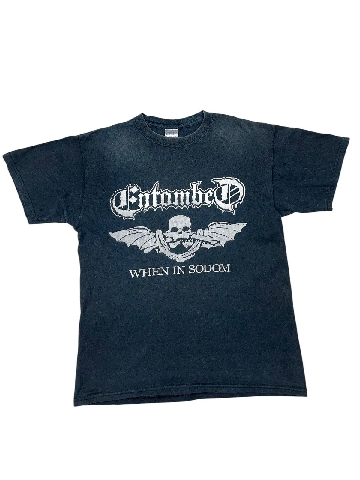 Band Tees Vintage 00s Entombed When in Sodom Faded T-shirt Size US M / EU 48-50 / 2 - 1 Thumbnail