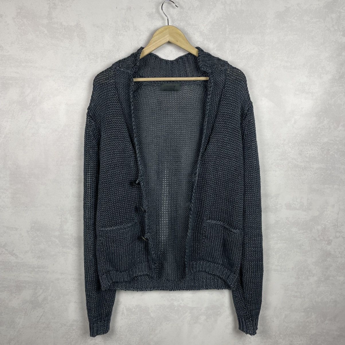 Iris von Arnim Iris Von Arnim Uomo Men’s Net Knit Linen Cardigan Sweater Size US S / EU 44-46 / 1 - 3 Thumbnail