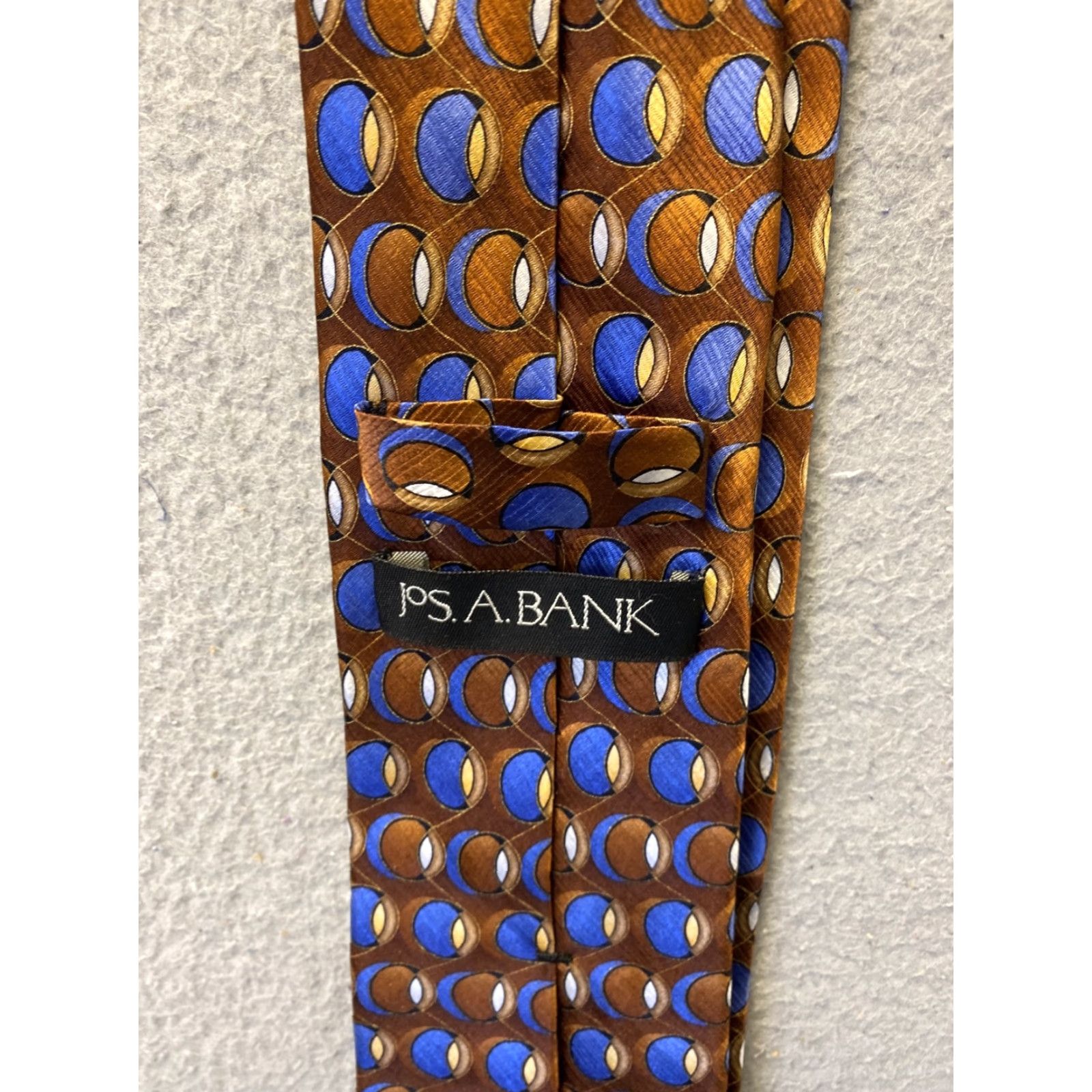 Jos. A. Bank Jos. A. Bank Geometric Silk Tie Classic Length Multicolor Golf Preppy Mens Size ONE SIZE - 5 Thumbnail