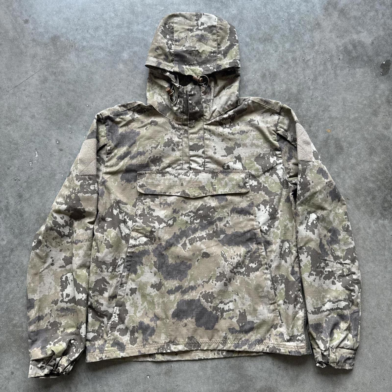 Other Camo Tactical Windbreaker Jacket With Hood, Zipper & Velcro Size US XXL / EU 58 / 5 - 1 Thumbnail