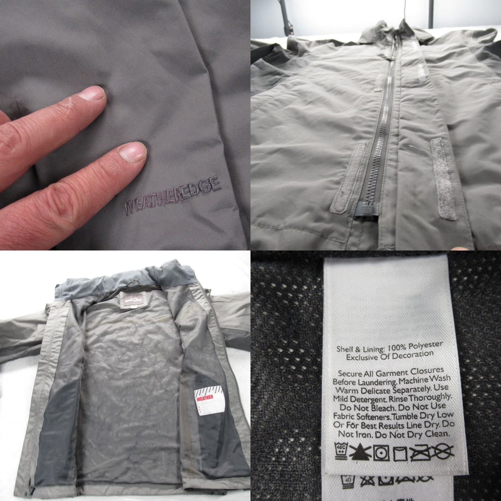 Eddie Bauer Eddie Bauer WeatherEdge Jacket Men Medium Gray Hooded Full Zip Pockets Waterproof Rain Coat WeatherEdge Meets Casual Travel Workwear Size US M / EU 48-50 / 2 - 9 Thumbnail