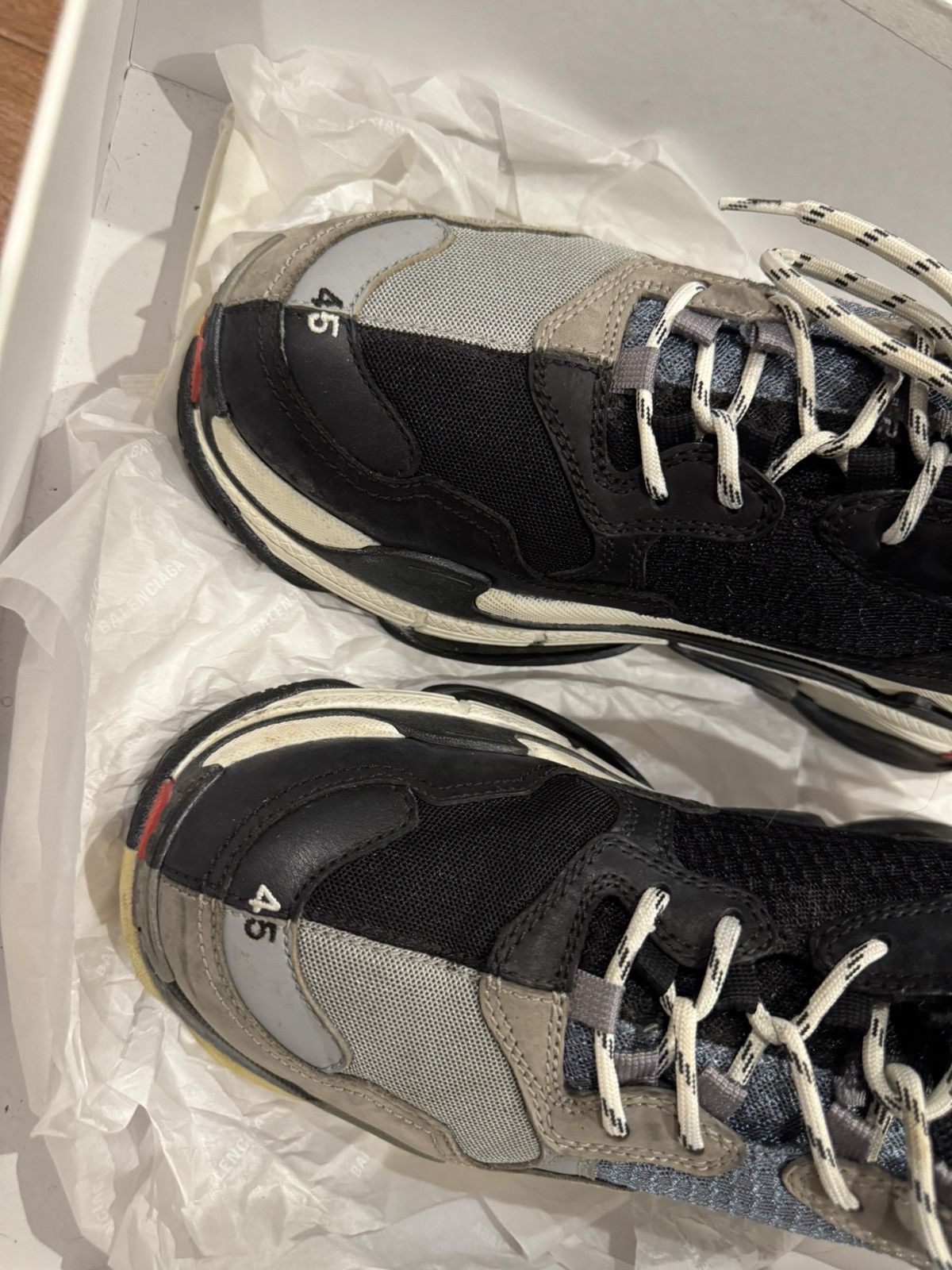 Balenciaga triple S sneaker in black Size US 12 / EU 45 - 5 Thumbnail