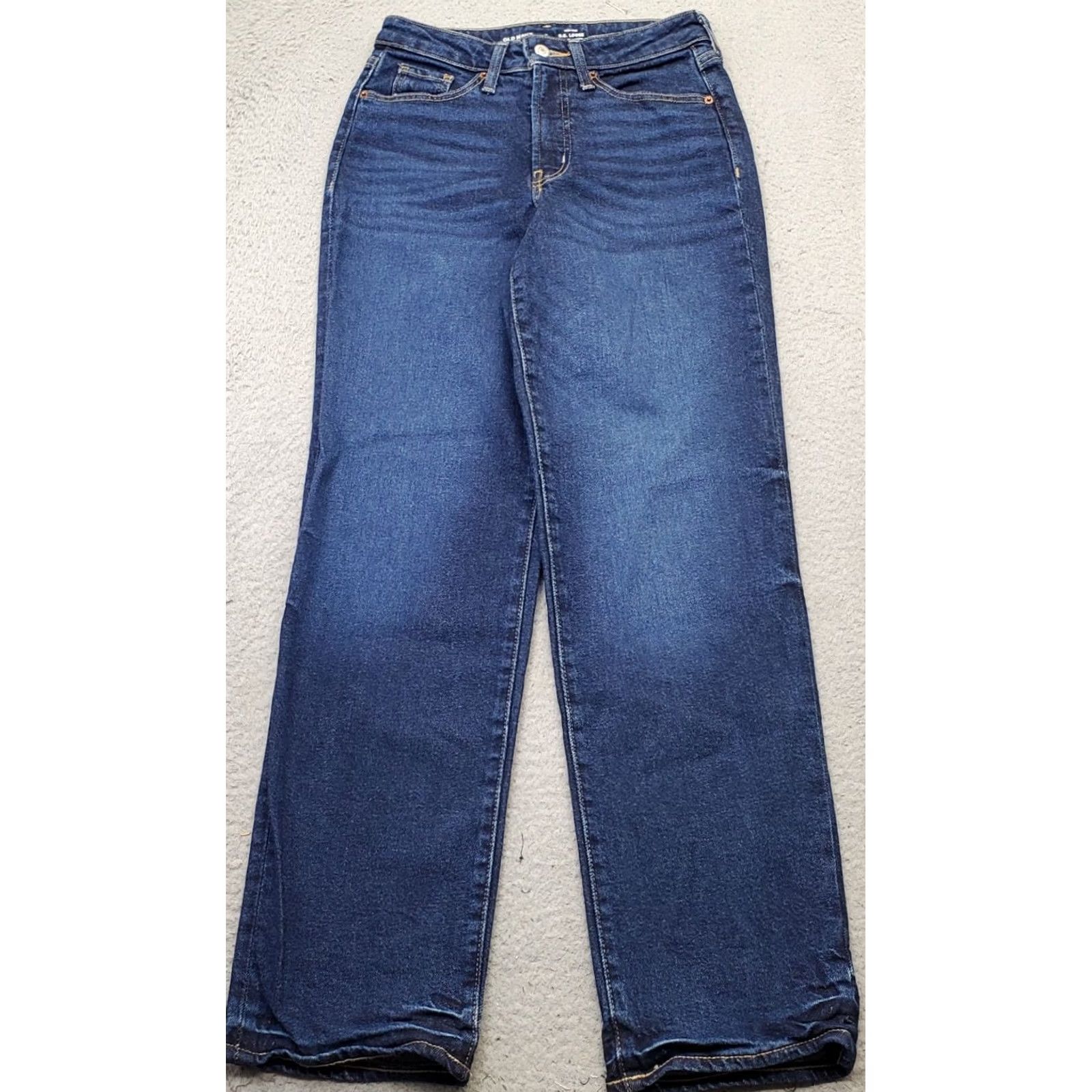 Old Navy Old Navy Jeans Women Size 0 Blue Denim O.G. Loose Fit High Rise Secret-Smooth Pockets Size 25" / US 0 / IT 36 - 2 Thumbnail