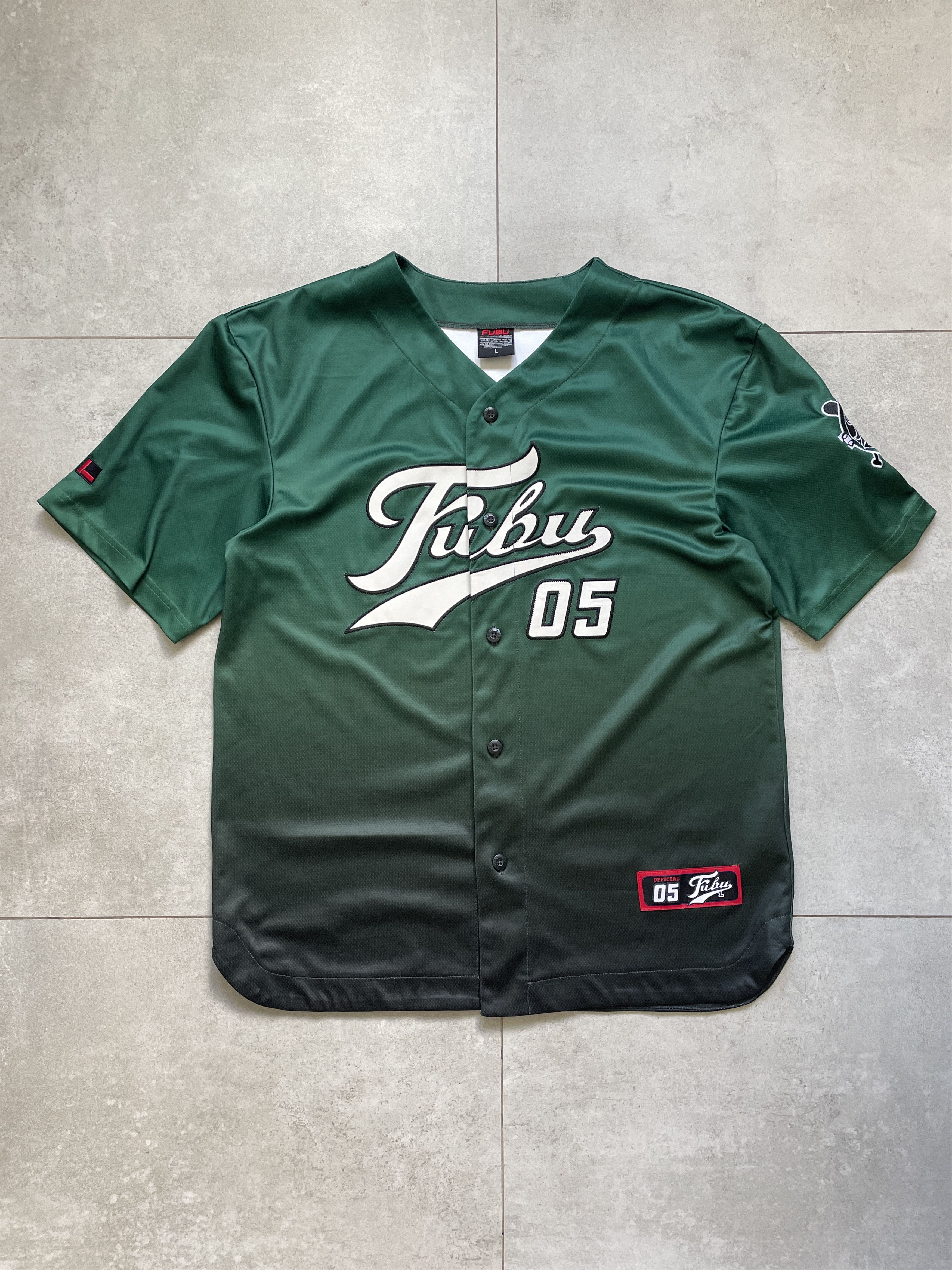 Fubu Y2K FUBU BLACK GREEN HIP HOP RAP JERSEY Size US L / EU 52-54 / 3 - 1 Thumbnail