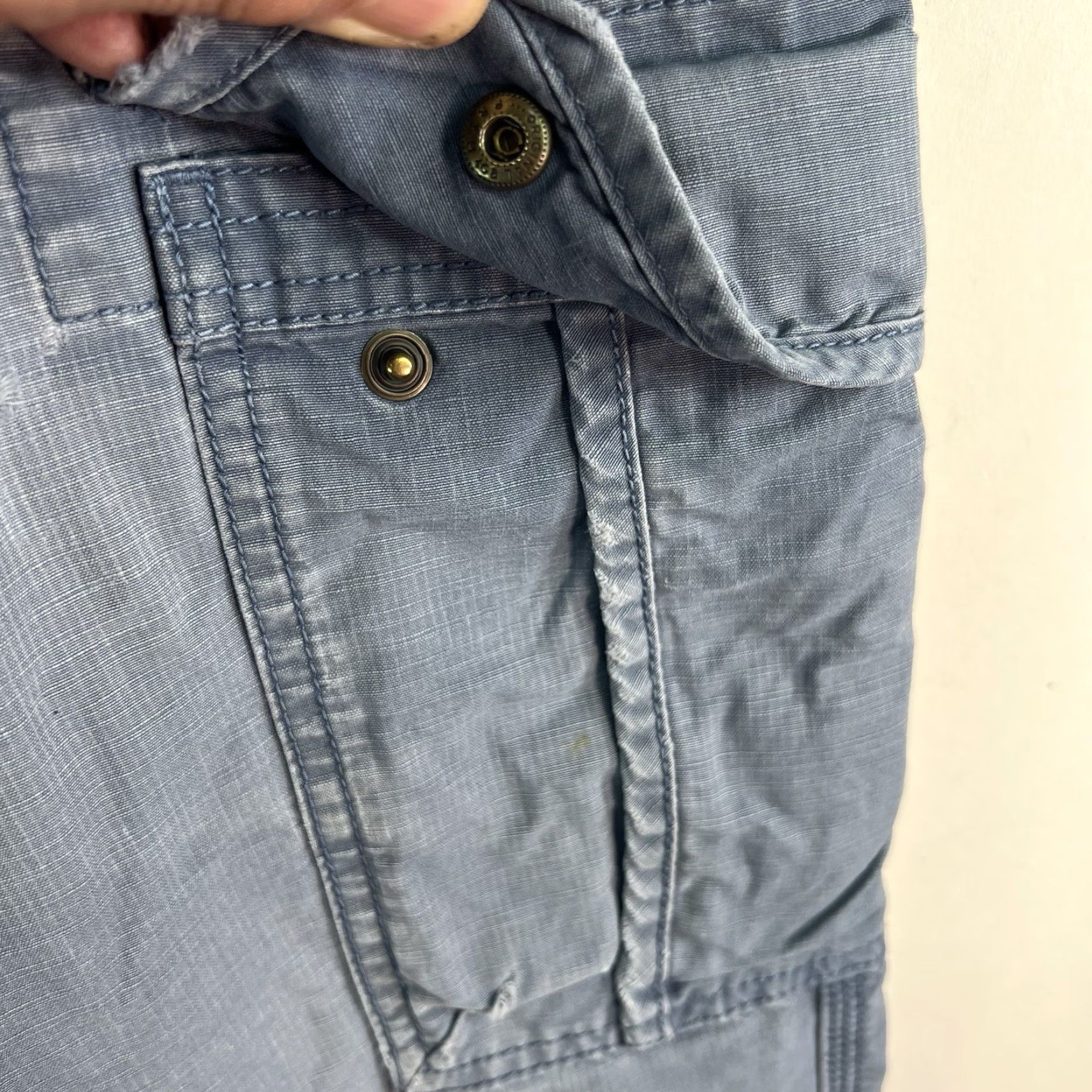 Vintage VINTAGE LL Bean Cargo Pants Mens Size 32 Regular Fit Blue 90s Nature Workwear Size US 32 / EU 48 - 5 Thumbnail