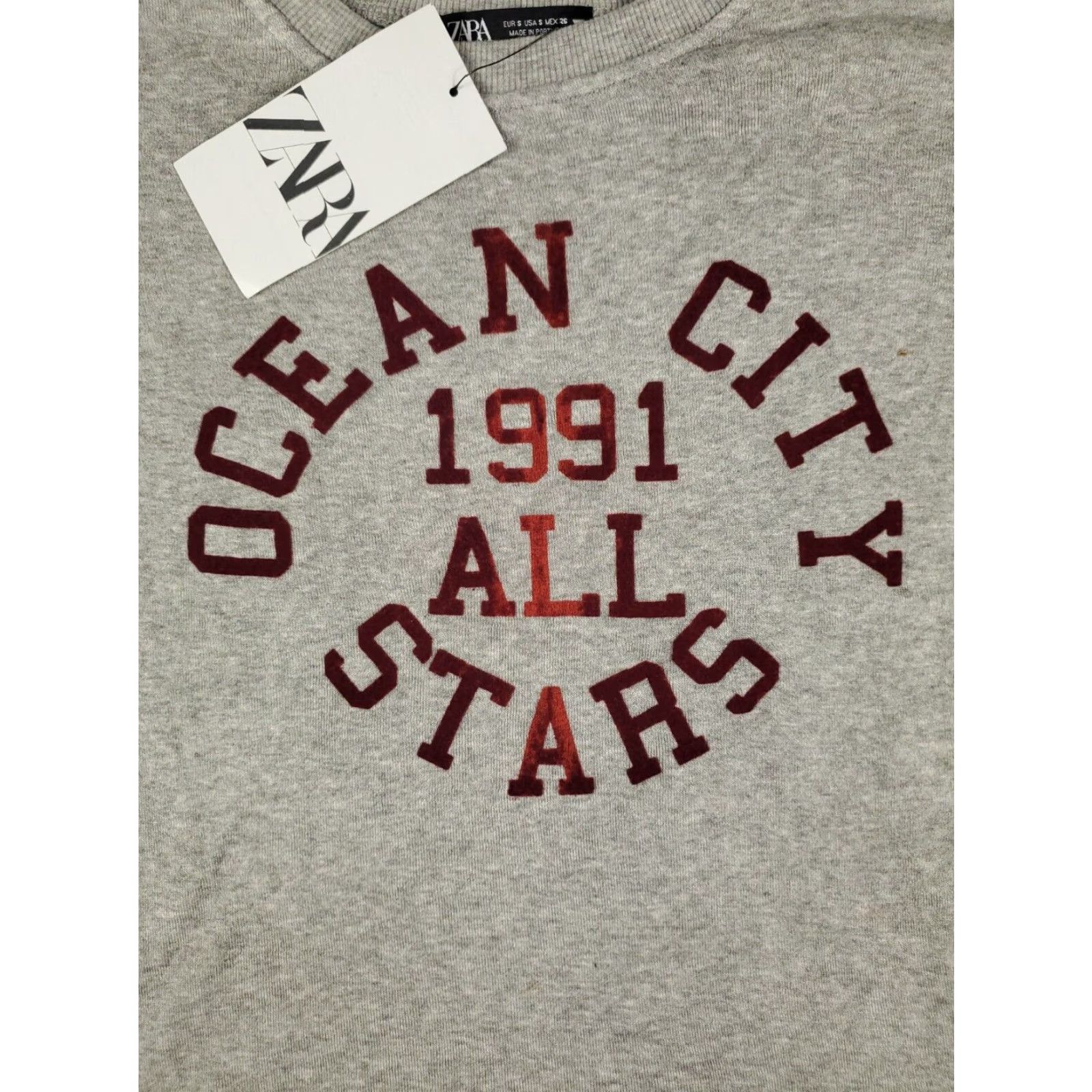 Zara Womens Gray Sweater Small Zara Pullover Ladies Sweatshirt Size S / US 4 / IT 40 - 2 Thumbnail