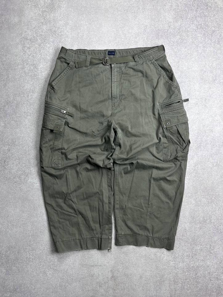 Japanese Brand × Vintage Vintage Crazy Baggy Avantgarde Cargo Pants Y2K 40x32 Size US 32 / EU 48 - 1 Thumbnail