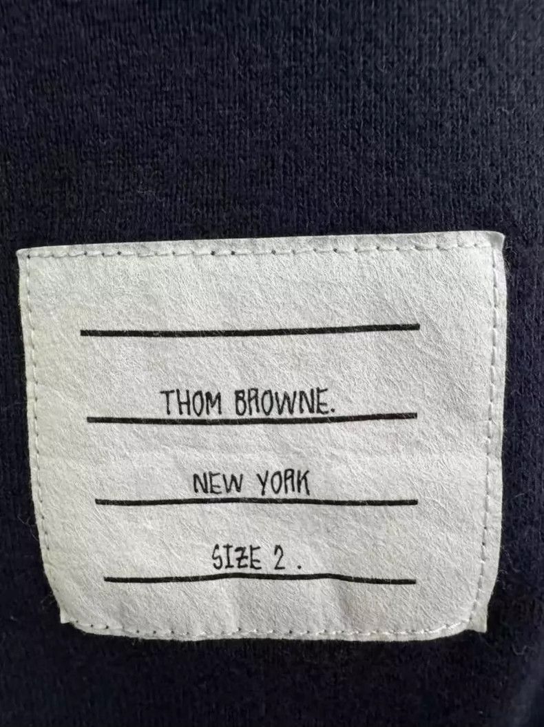 Thom Browne Thom Browne size2 Navy blue cotton herringbone woven sports Size US 26 / EU 42 - 4 Thumbnail