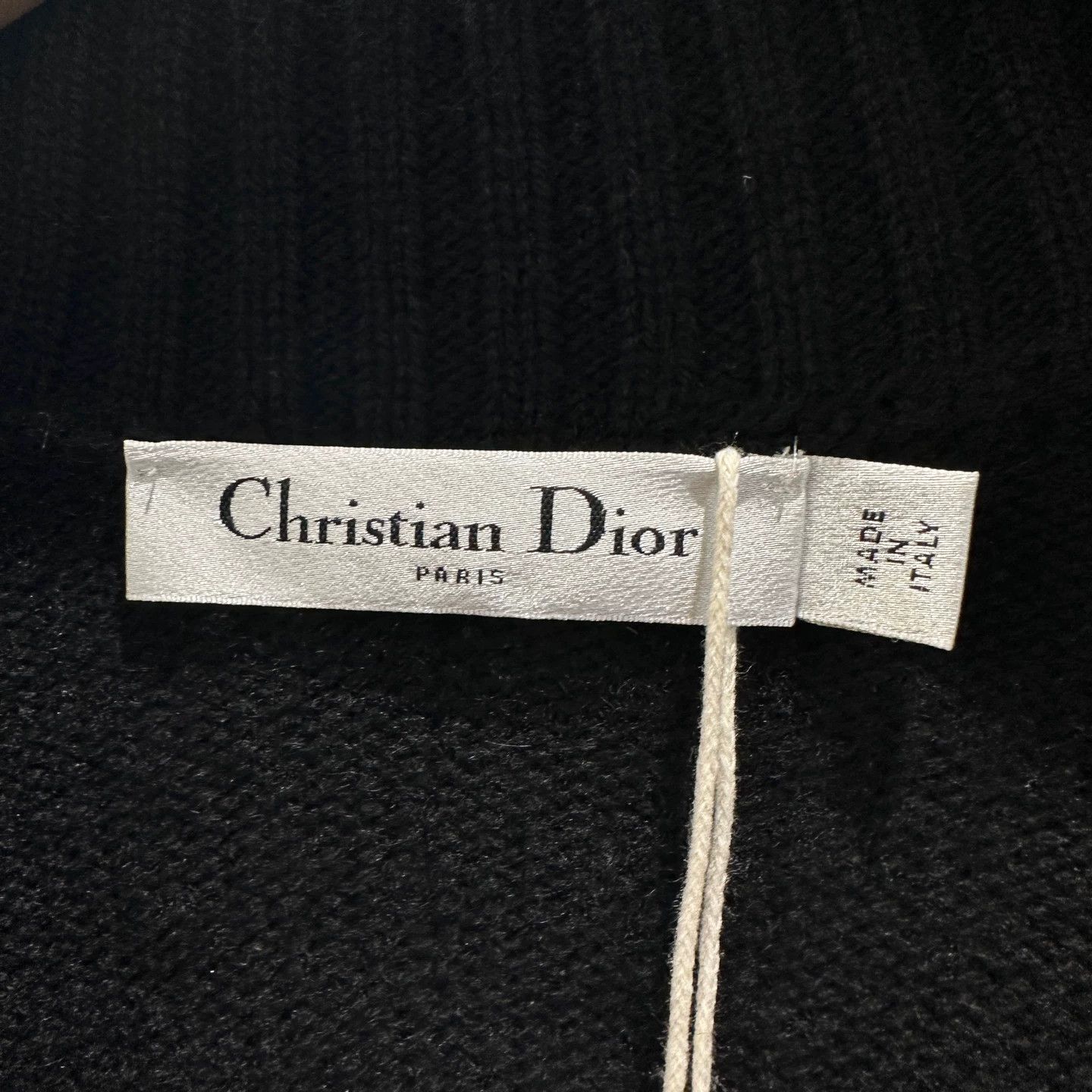 Christian Dior Monsieur Dior FW25 Collared Logo Cashmere Sweater 38 apr716 Size S / US 4 / IT 40 - 3 Thumbnail