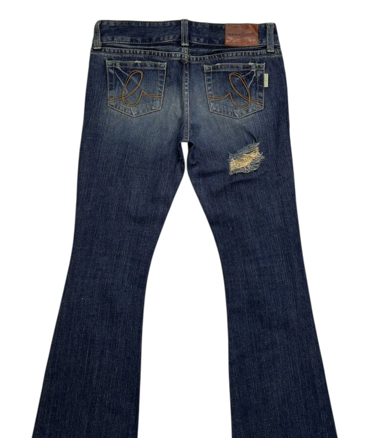 If Six Was Nine Banana Seven 🇯🇵 Bootcut Flared Denim Jeans Size 30" / US 8 / IT 44 - 6 Thumbnail