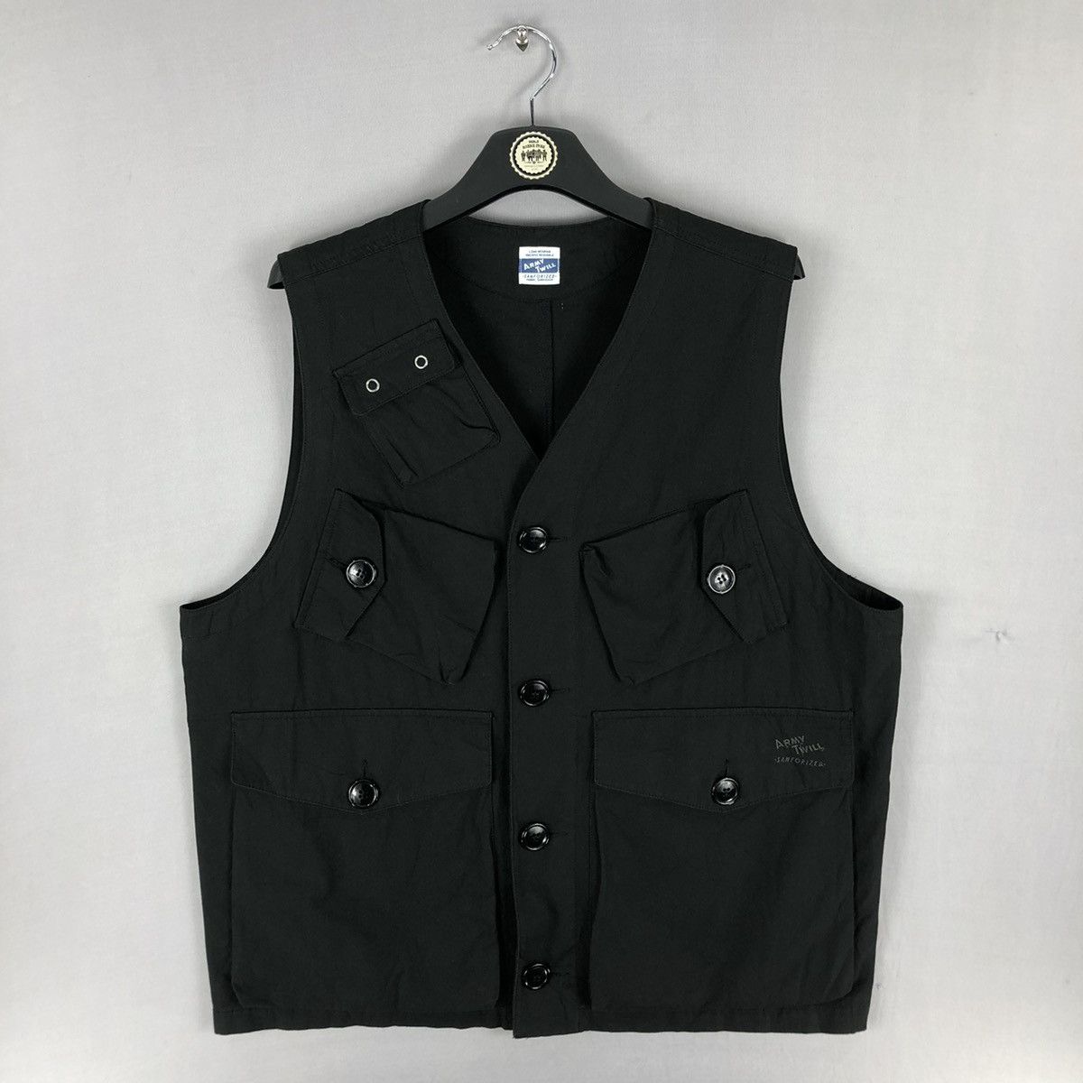 Mulberry Vintage Vest Multi Pocket Army Twill Sanforized by Mulberry Size US XL / EU 56 / 4 - 1 Thumbnail