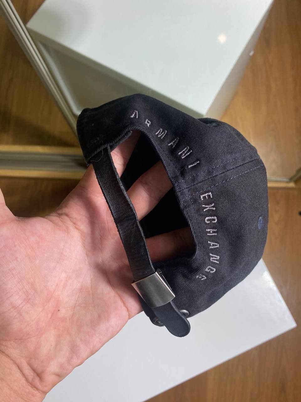 Armani × Giorgio Armani × Vintage AJ Armani Jeans vintage denim baseball cap distressed Size ONE SIZE - 7 Thumbnail
