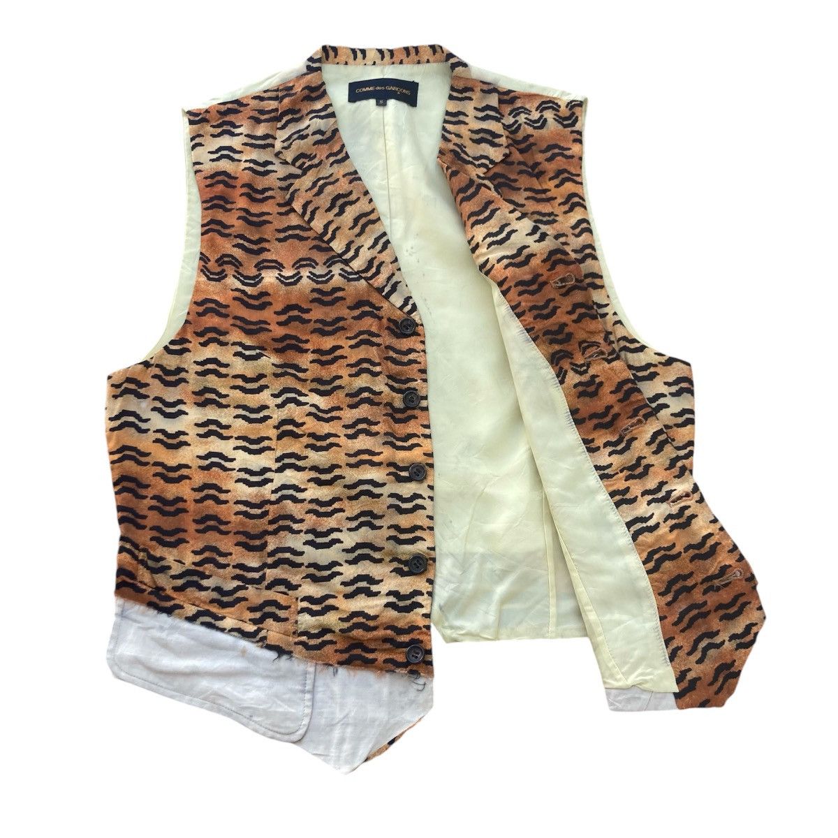 Comme des Garcons VINTAGE COMME DES GARCON AD1991 TIGER STRIPES VEST Size US S / EU 44-46 / 1 - 2 Thumbnail