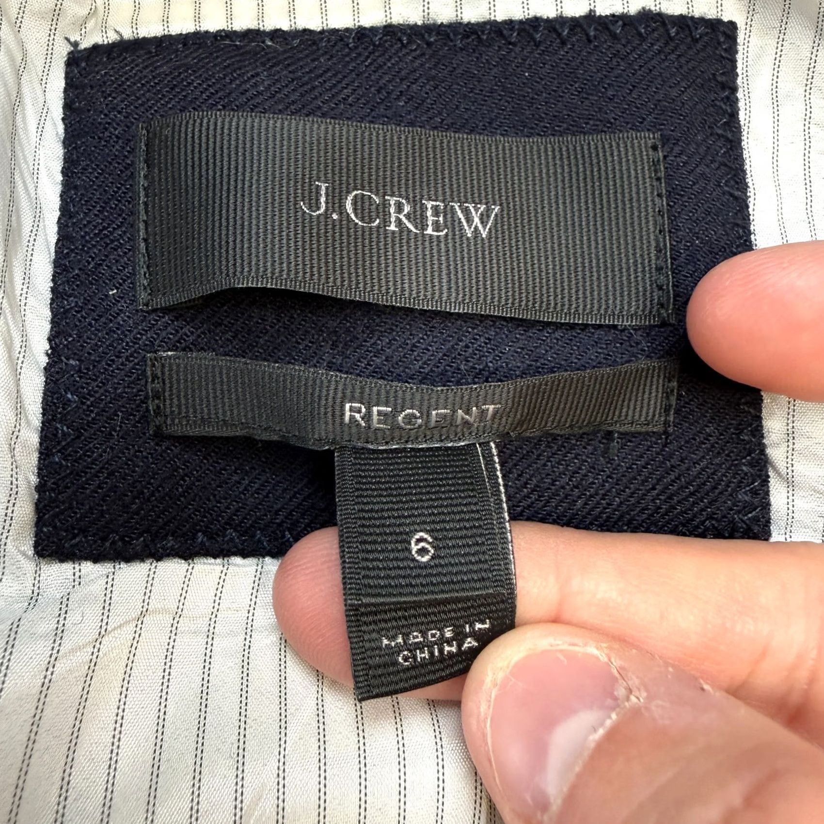 J.Crew J. Crew Blazer Jacket Womens 6 Navy Blue Wool One Button Career Academia Ivy Preppy Basic J.CREW Blazer Women Size M / US 6-8 / IT 42-44 - 7 Thumbnail