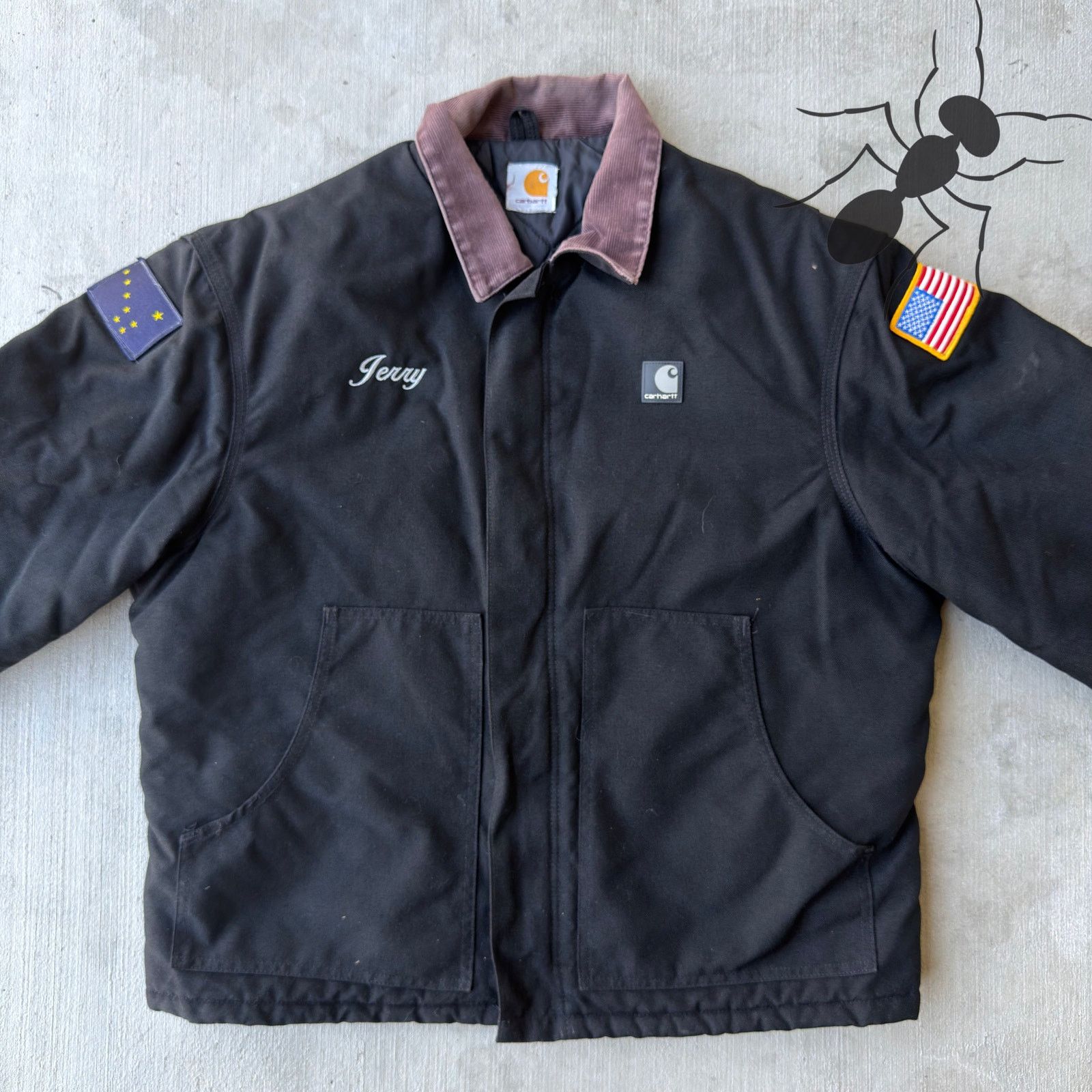 Carhartt × Vintage Carhartt black arctic work wear jacket Size US L / EU 52-54 / 3 - 3 Thumbnail