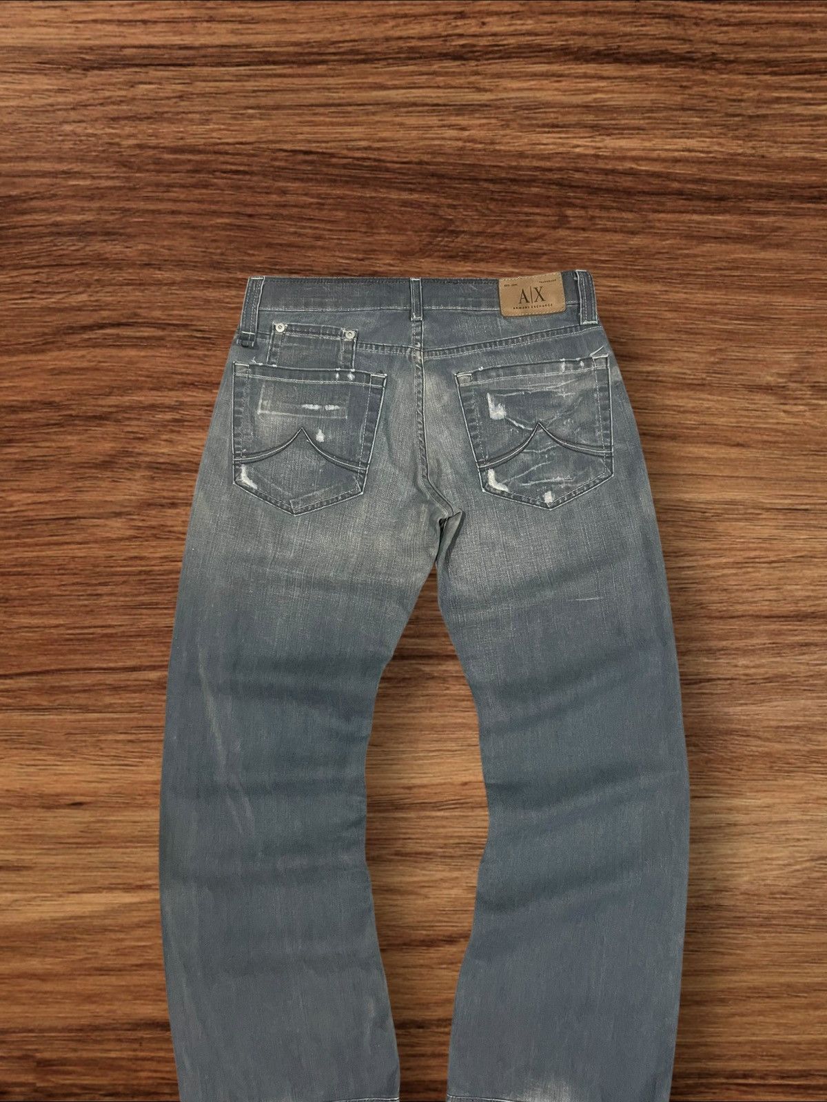 Armani Exchange Armani Exchange Powell Indigo Button Fly Loose Fit Jeans Size US 31 - 8 Thumbnail
