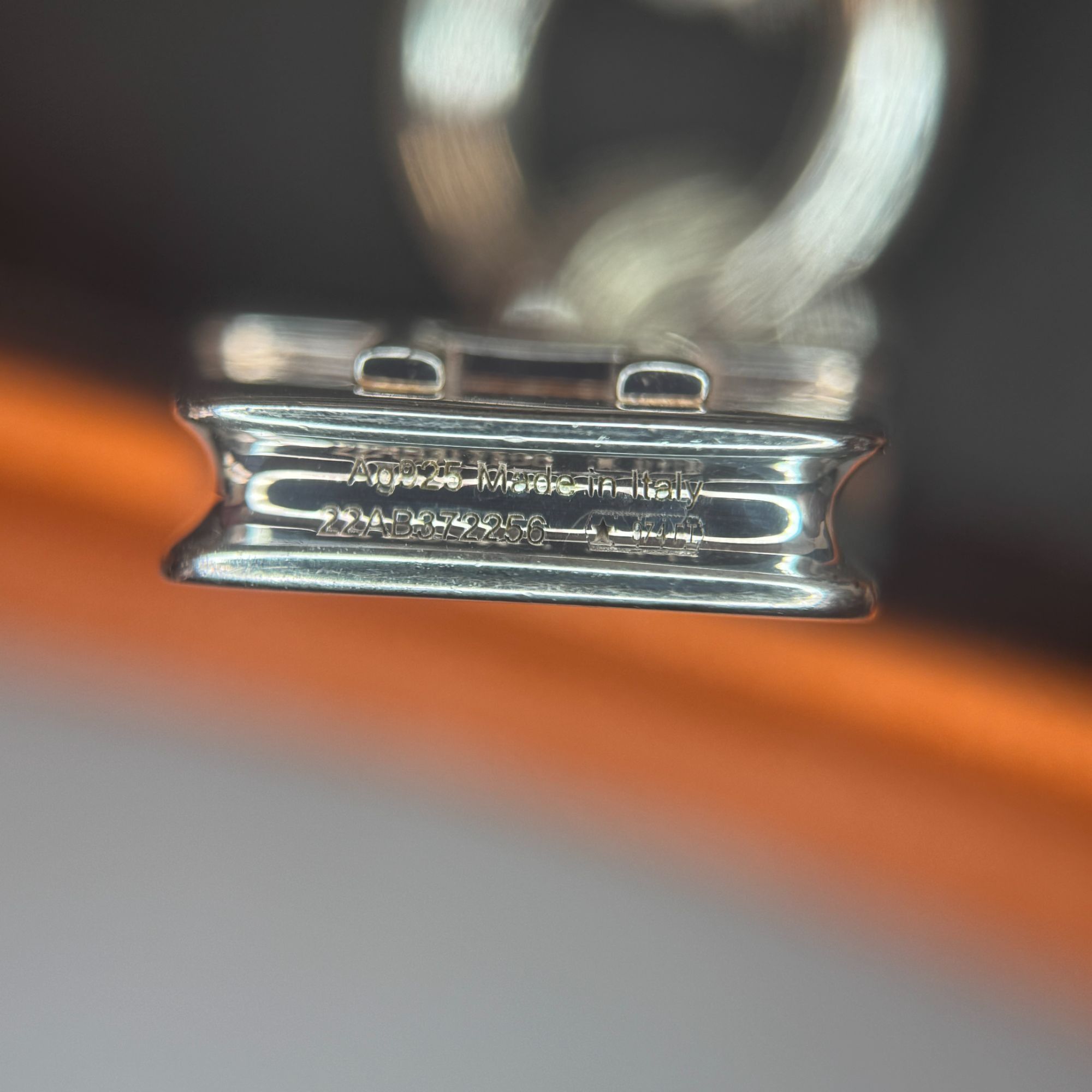 Hermes Hermès Sterling Silver Kelly Bag Charm Necklace Toggle Clasp Size ONE SIZE - 6 Thumbnail