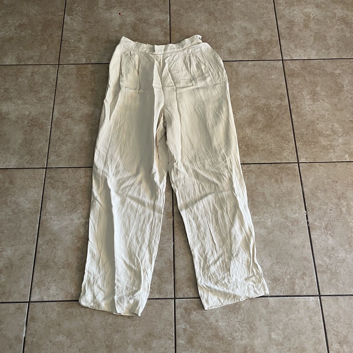 Vintage Liz Claiborne Collection Silk Trousers Size 30" / US 8 / IT 44 - 1 Thumbnail