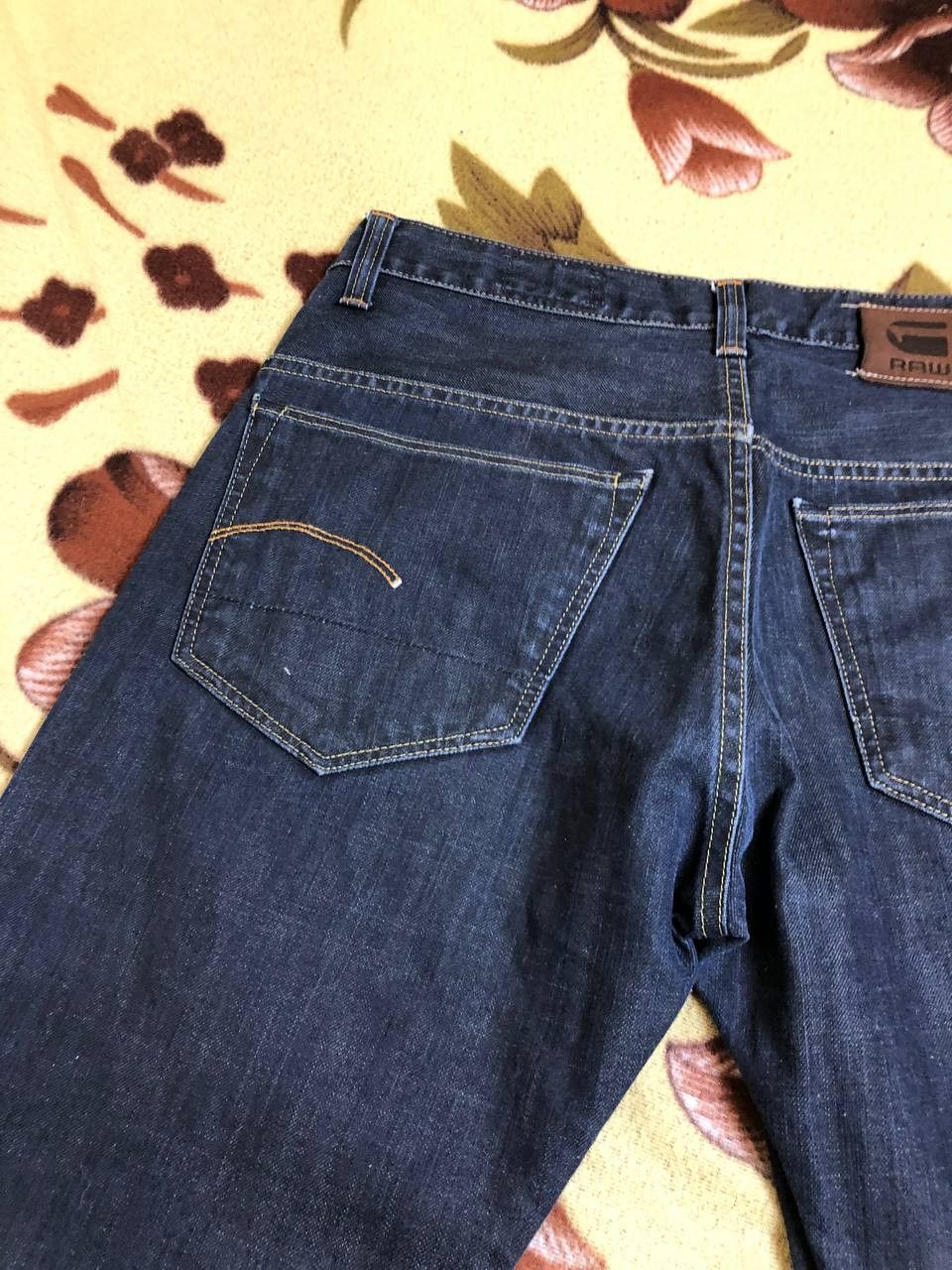 G-Star G Star Raw 3301 Slim Straight Jean Blue Button Fly Size US 30 / EU 46 - 20 Thumbnail