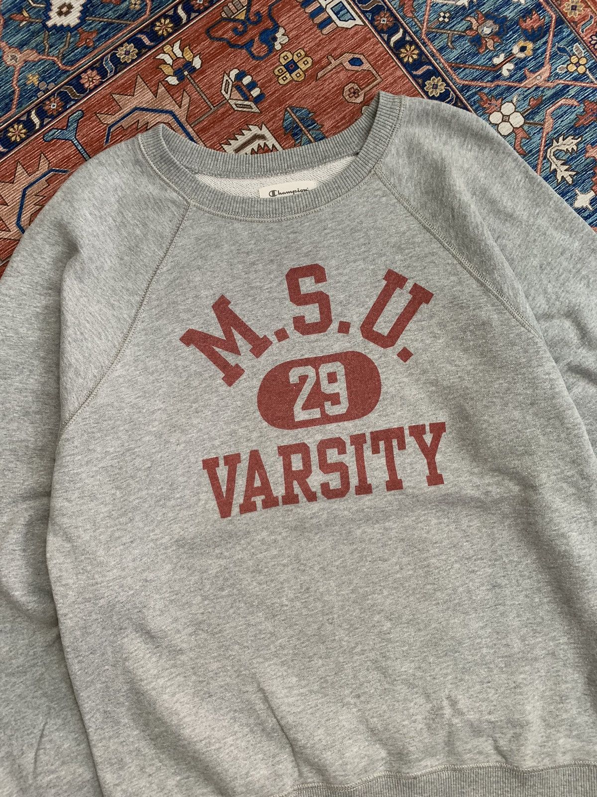 Champion SWEATER CHAMPION MSU VARSITY Size US L / EU 52-54 / 3 - 2 Thumbnail