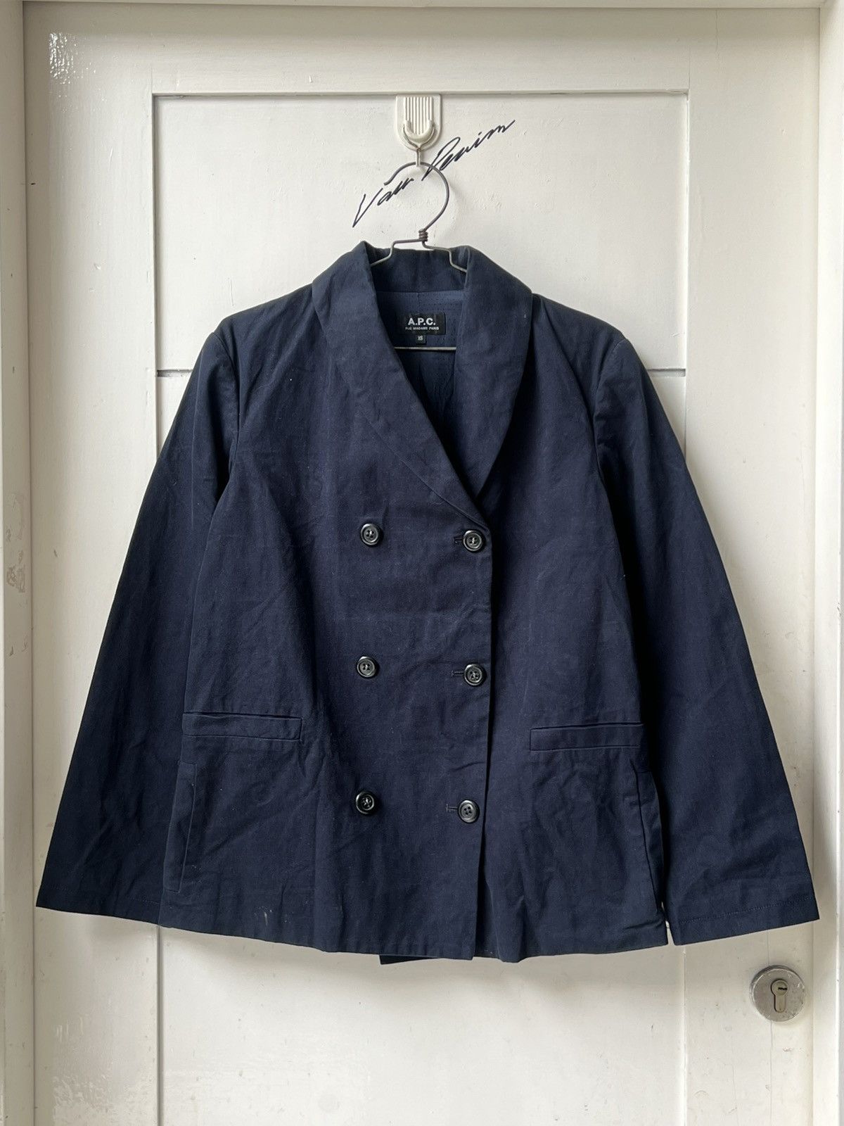 A.P.C. A.P.C Double-breasted Navy Suit Blazers Size US S / EU 44-46 / 1 - 10 Thumbnail