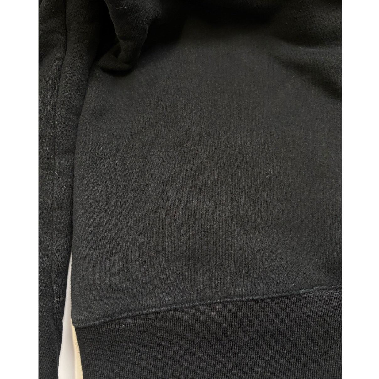 Balmain Balmain Black Moto Hoodie Leather-Shoulder Zip Sweatshirt M Size US M / EU 48-50 / 2 - 9 Thumbnail