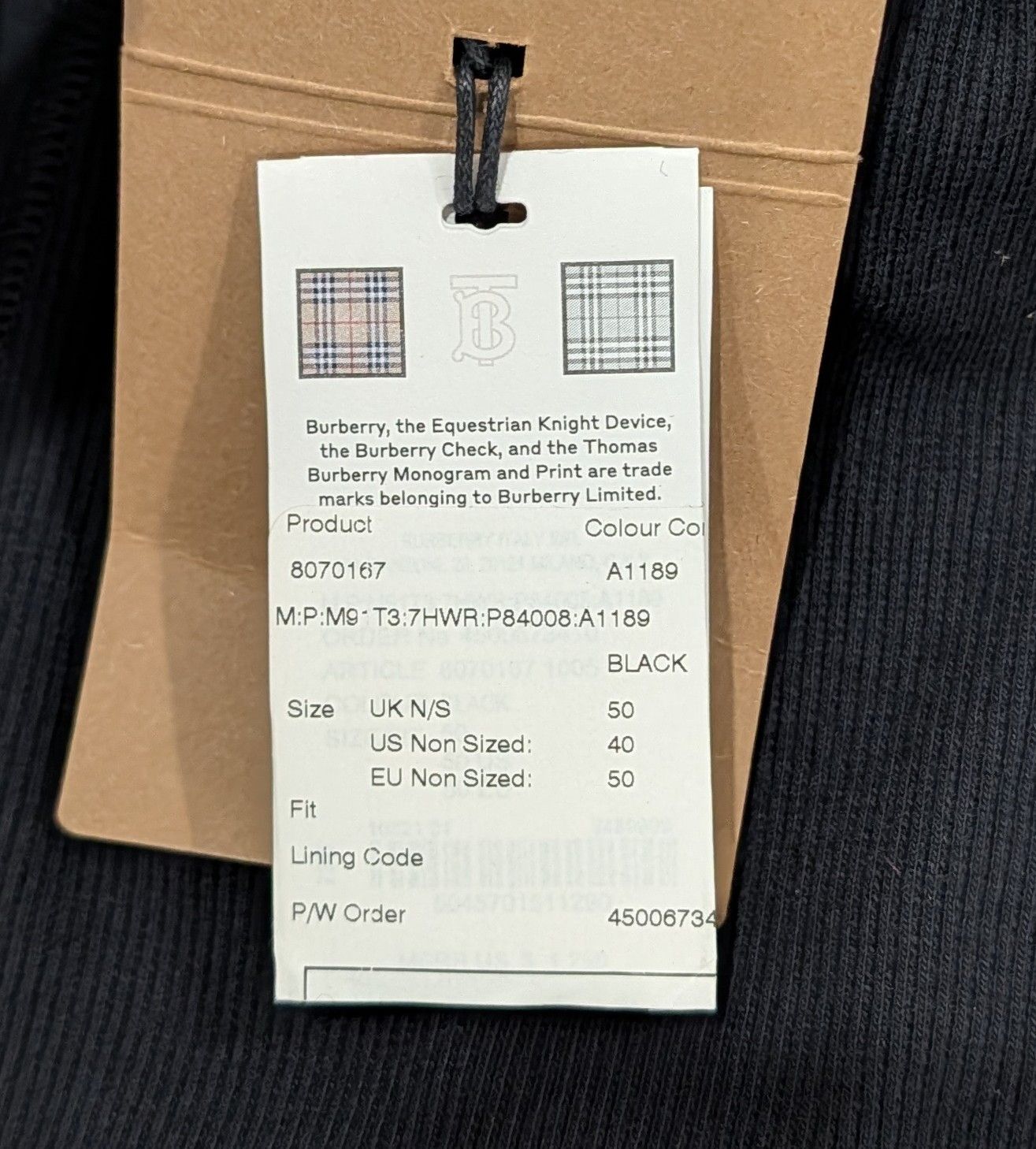 Burberry Burberry Panel Detail Tailored Trousers Pants Black 50 US 34 Size US 34 / EU 50 - 8 Thumbnail