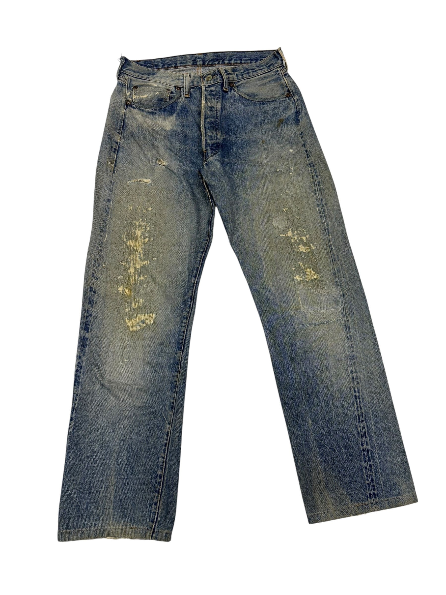 Levi's True Vintage Levis 501 Big E Selvedge Jeans Button 2 Size US 32 / EU 48 - 6 Thumbnail
