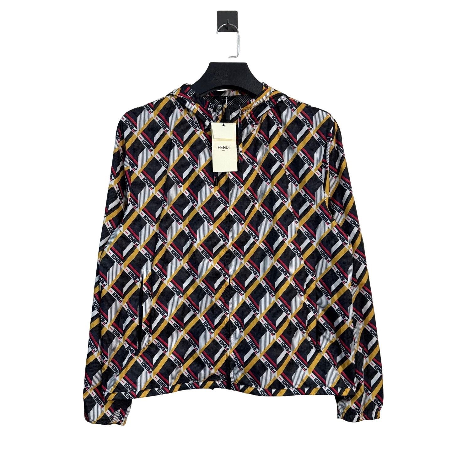 Fendi Fendi Logo Print Hooded Jacket Size M Size US M / EU 48-50 / 2 - 1 Thumbnail