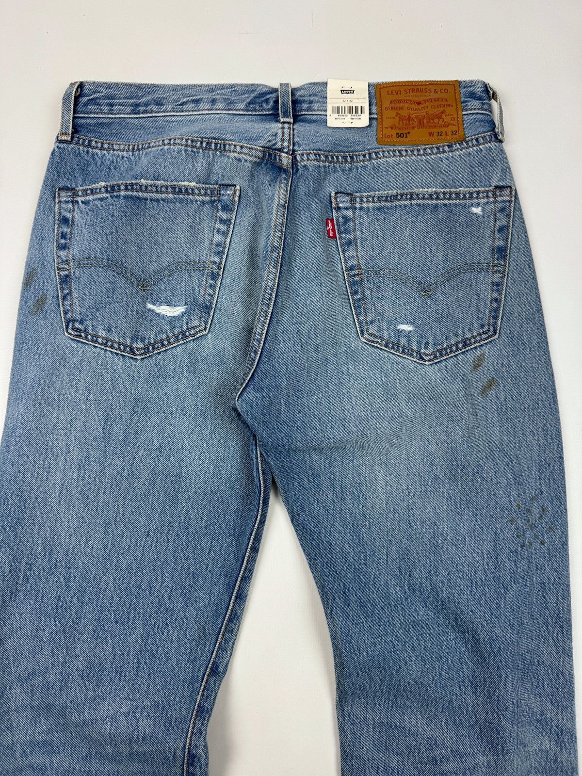Levi's NWT Levi’s 501 Distressed Repaired Washed Denim Jeans Size US 32 / EU 48 - 13 Thumbnail